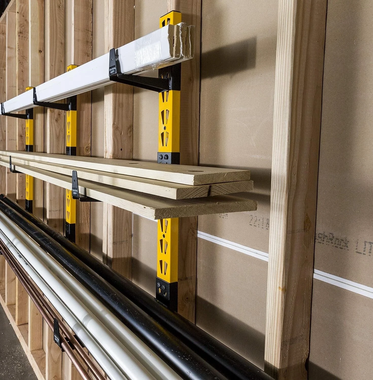Dewalt 9 Bracket Wall Mount Material Storage Cantilever Rack DXSTACLR