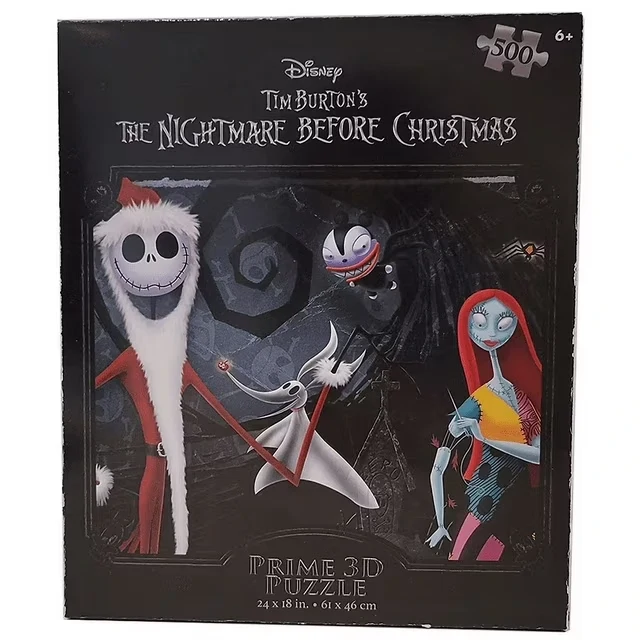 Tim Burtons The Nightmare Before Christmas Disney 3D Puzzle 500 Pc New
