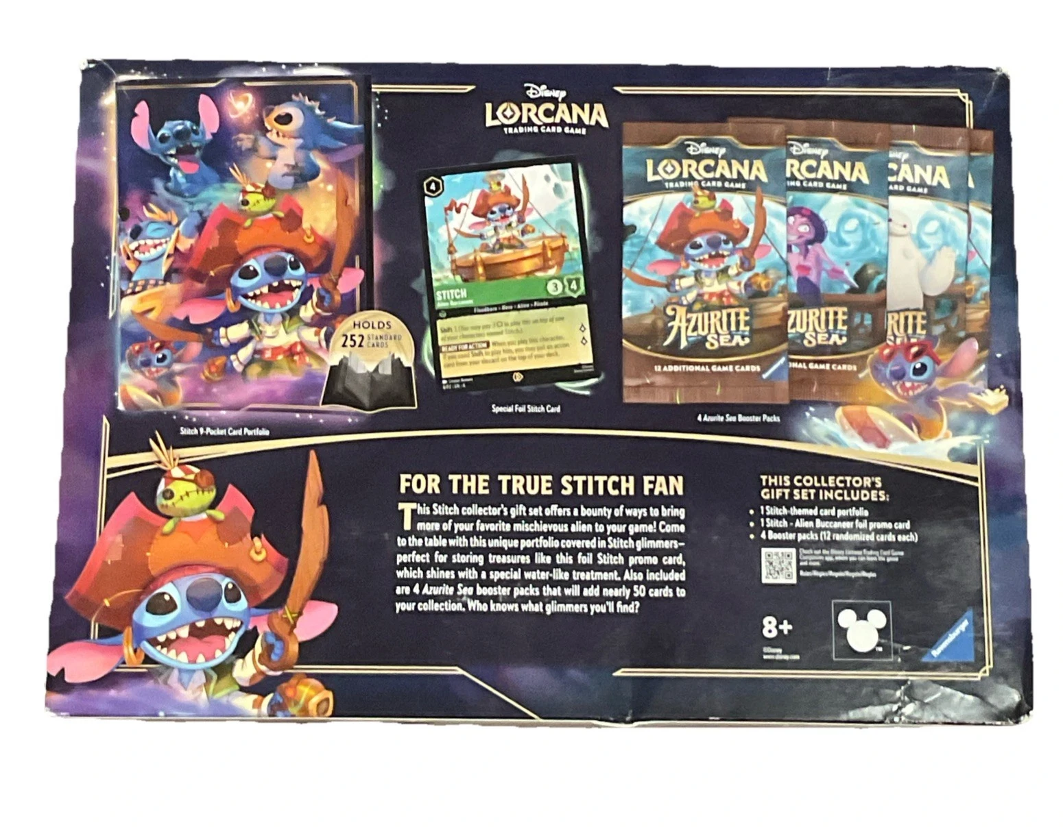 Disney Lorcana Azurite Sea Stitch Collector's Gift Set NEW Sealed Shelf Wear