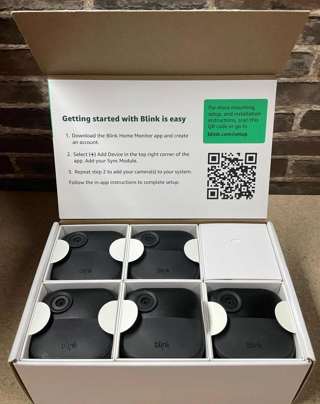 Blink Outdoor 4 Wireless Smart 5 Camera System w/ Sync Module Core 4th Gen