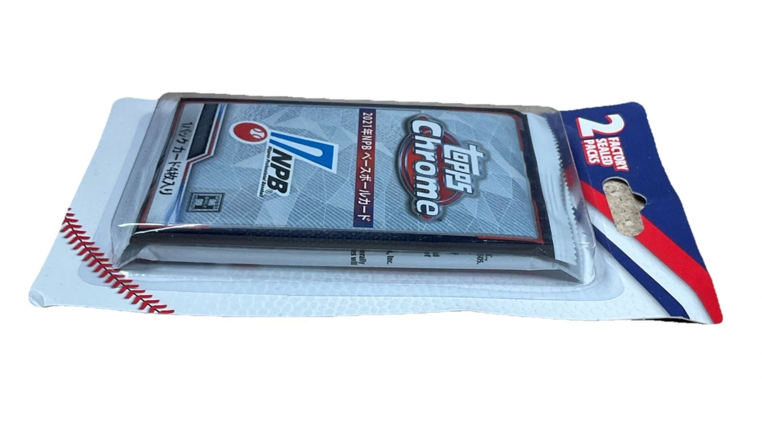 2021 Topps Chrome NPB 1 Factory Sealed Baseball Pack and 1 Mystery Pack