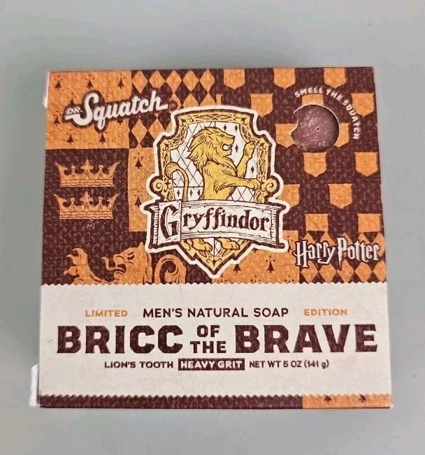 Dr. Squatch Men's Harry Potter LIMITED EDITION Bricc of the Brave-Heavy Grit Soap