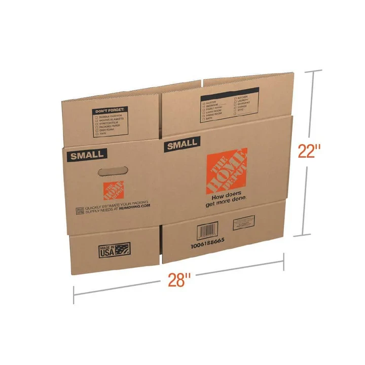 16x12x10 Small Heavy Duty Moving, Shipping, Packing Box with Handles (20 Pack)
