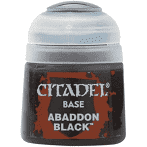 GW Citadel Paints: Abaddon Black (Base)