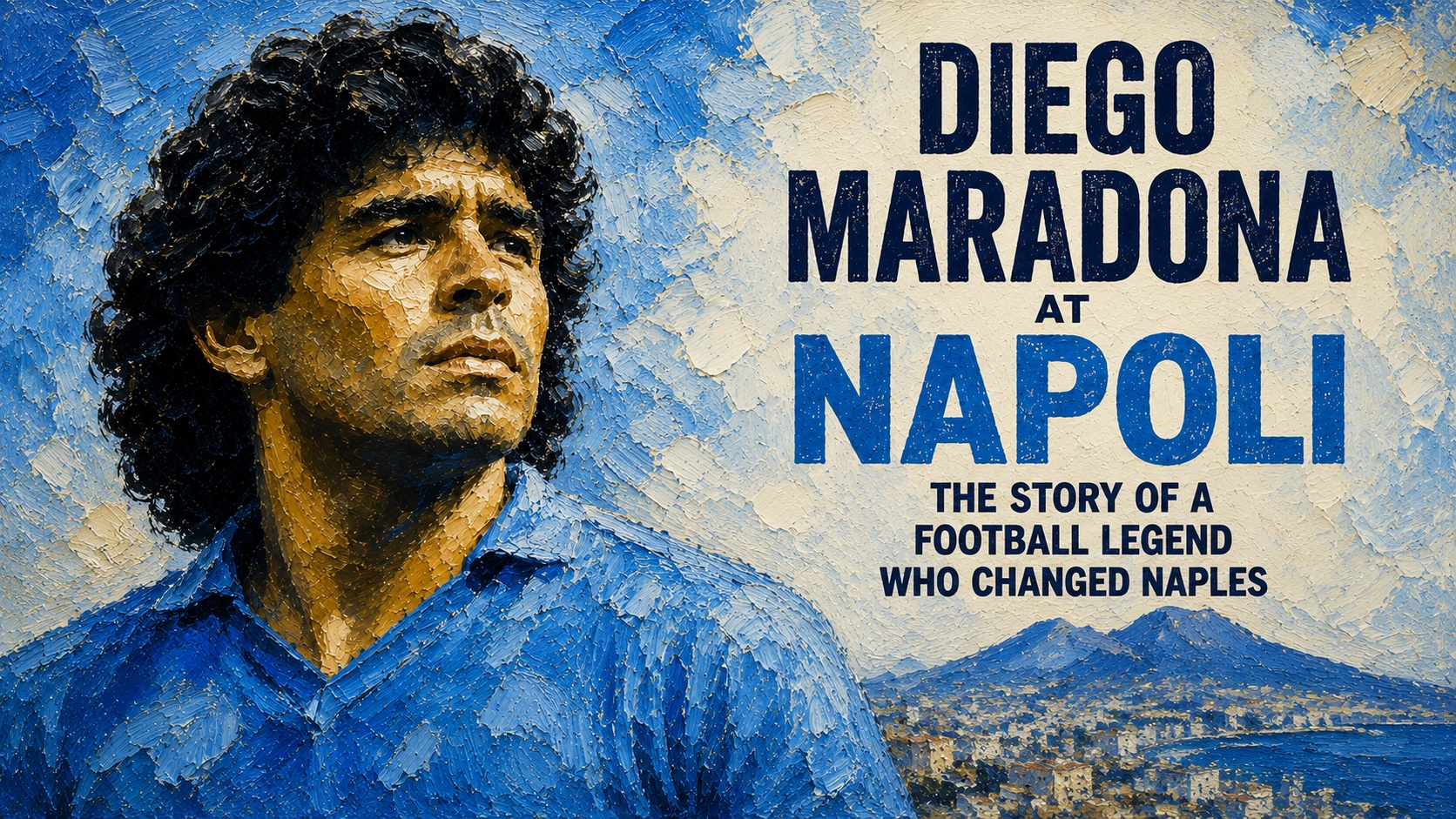 Diego Maradona at Napoli – Napoli-inspired football artwork