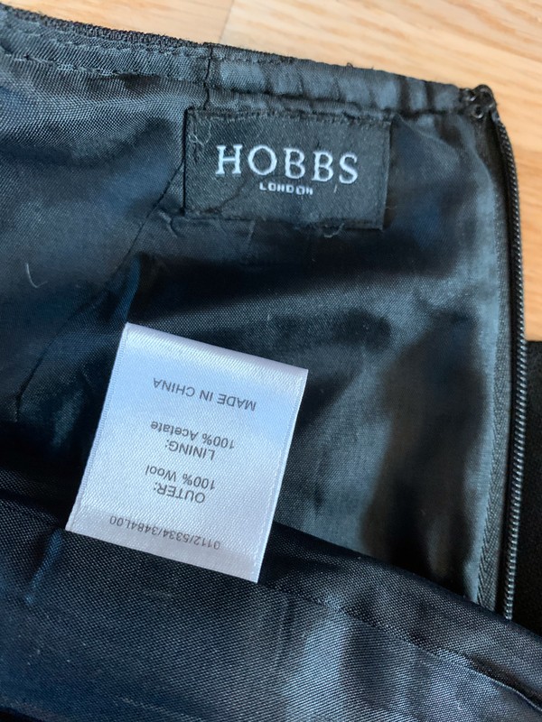 Hobbs black dress xs