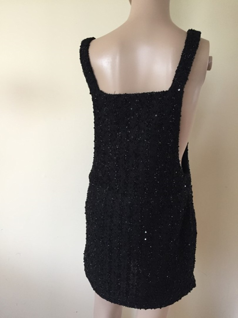 Zara dungaree black dress