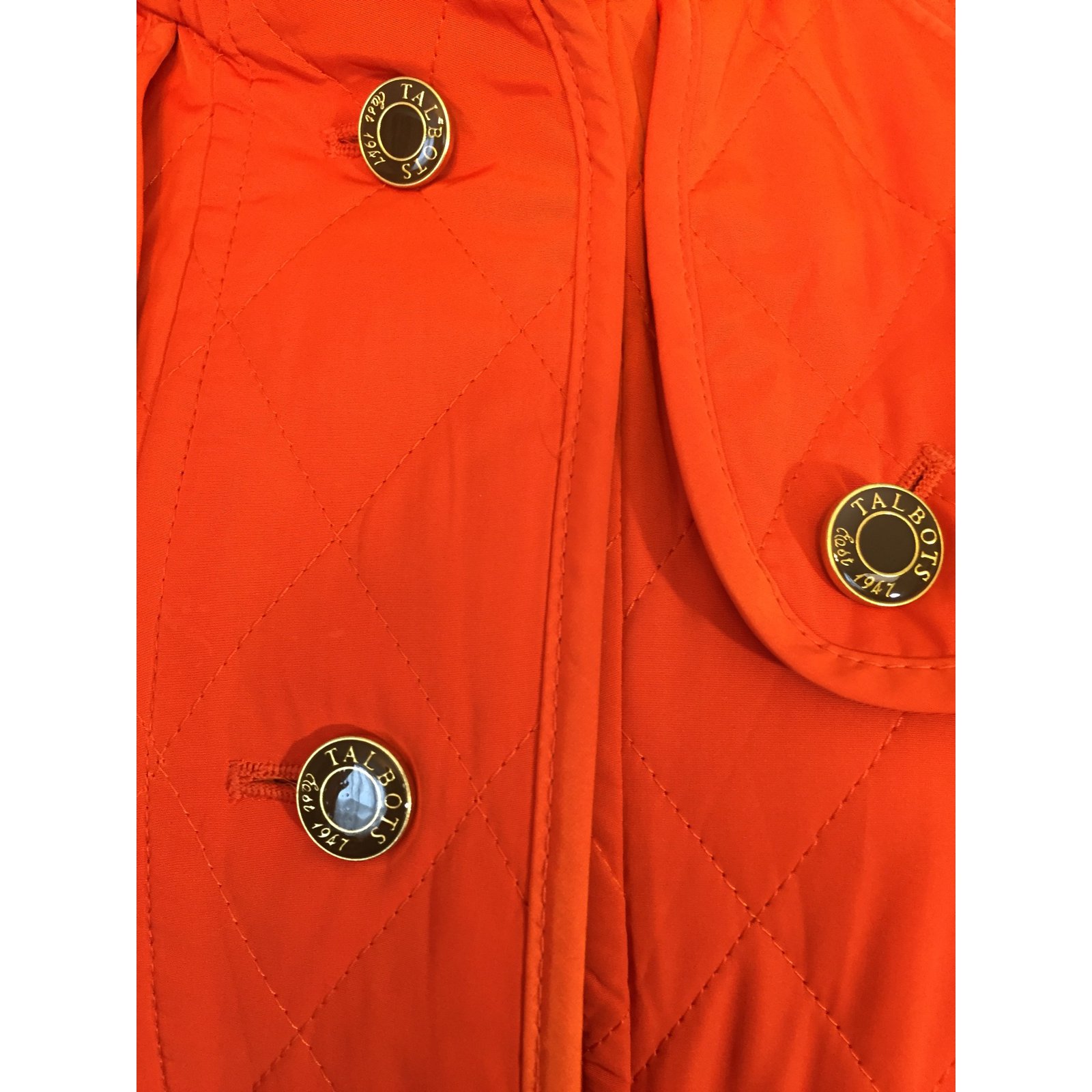 Talbots orange jacket