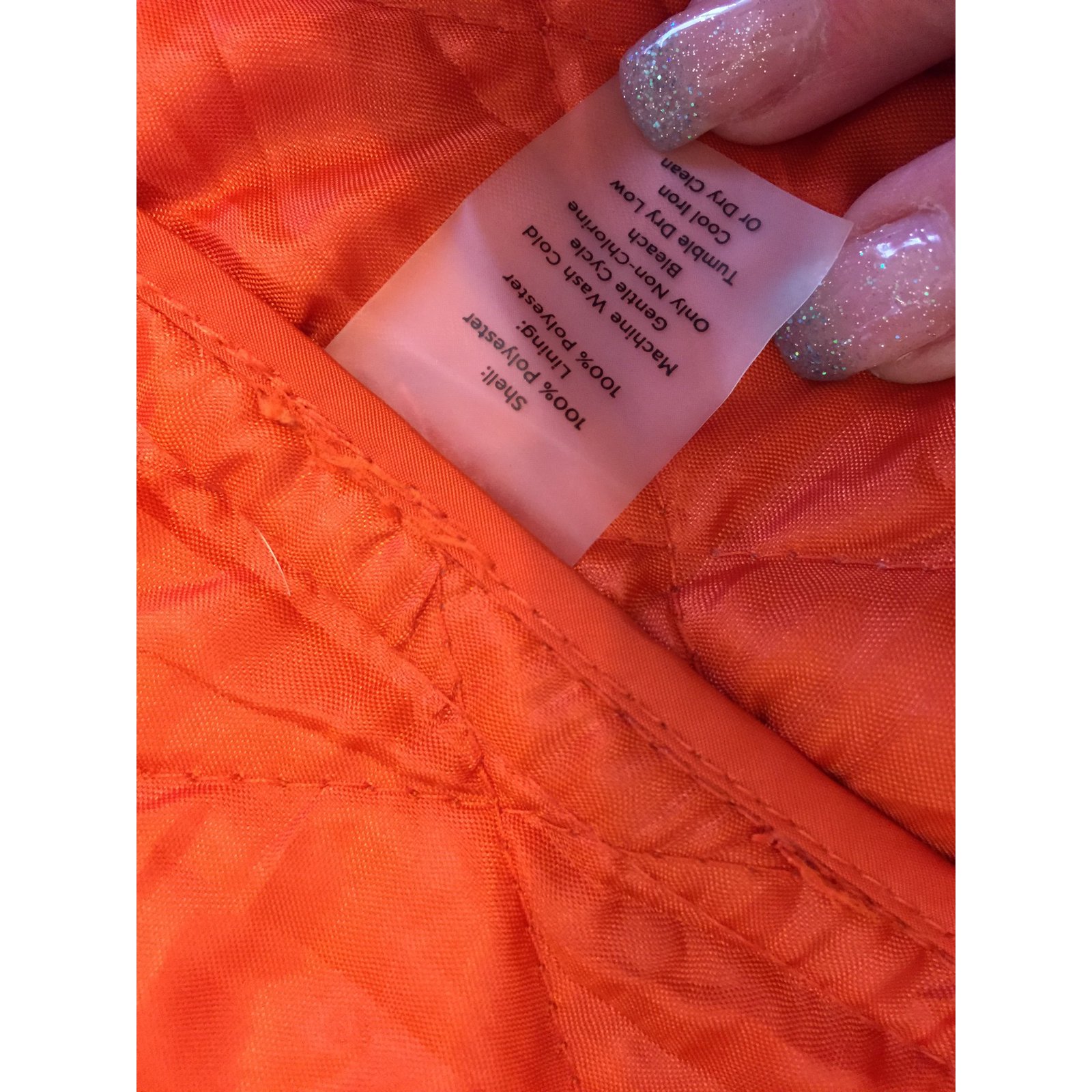 Talbots orange jacket