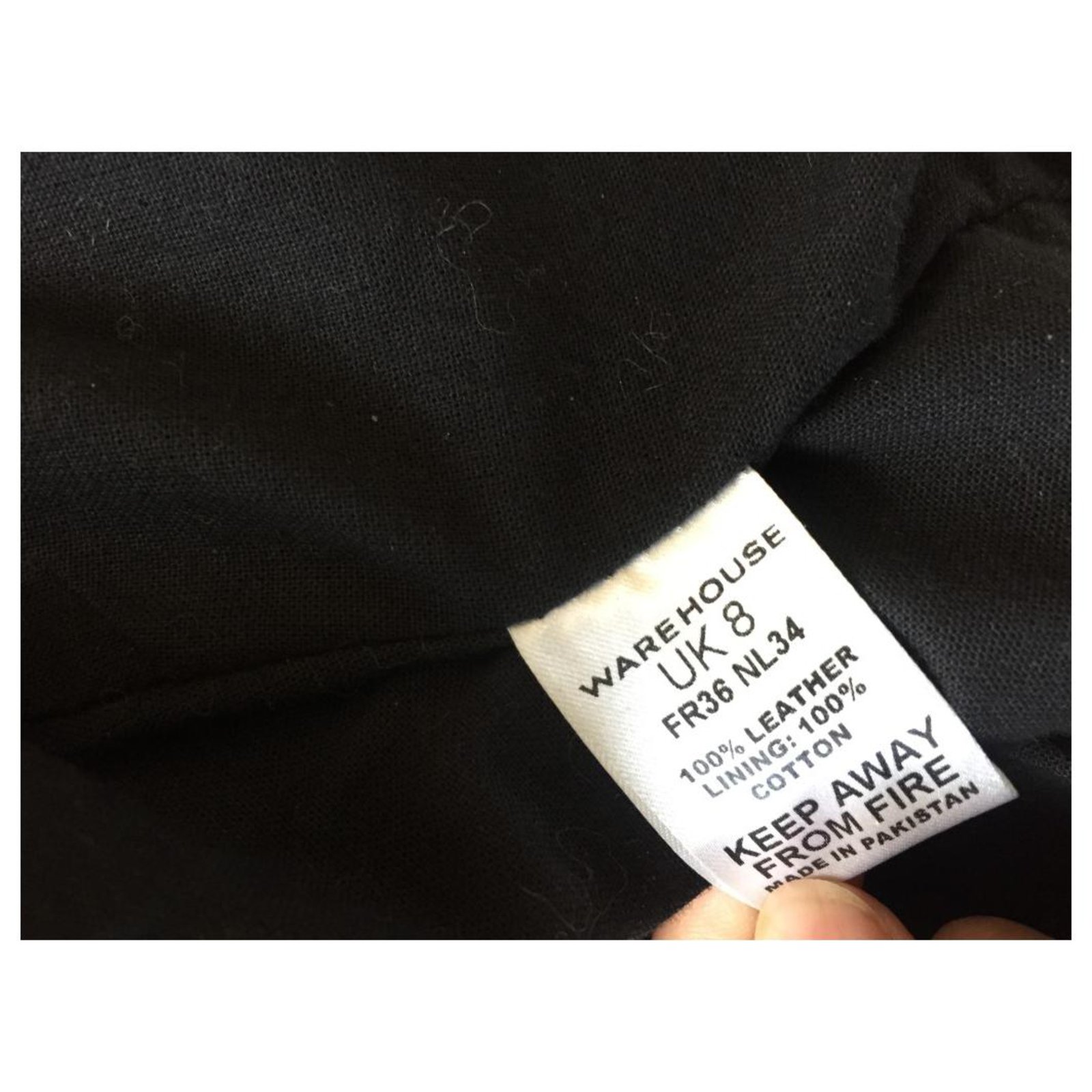 Warehouse genuine leather biker vest