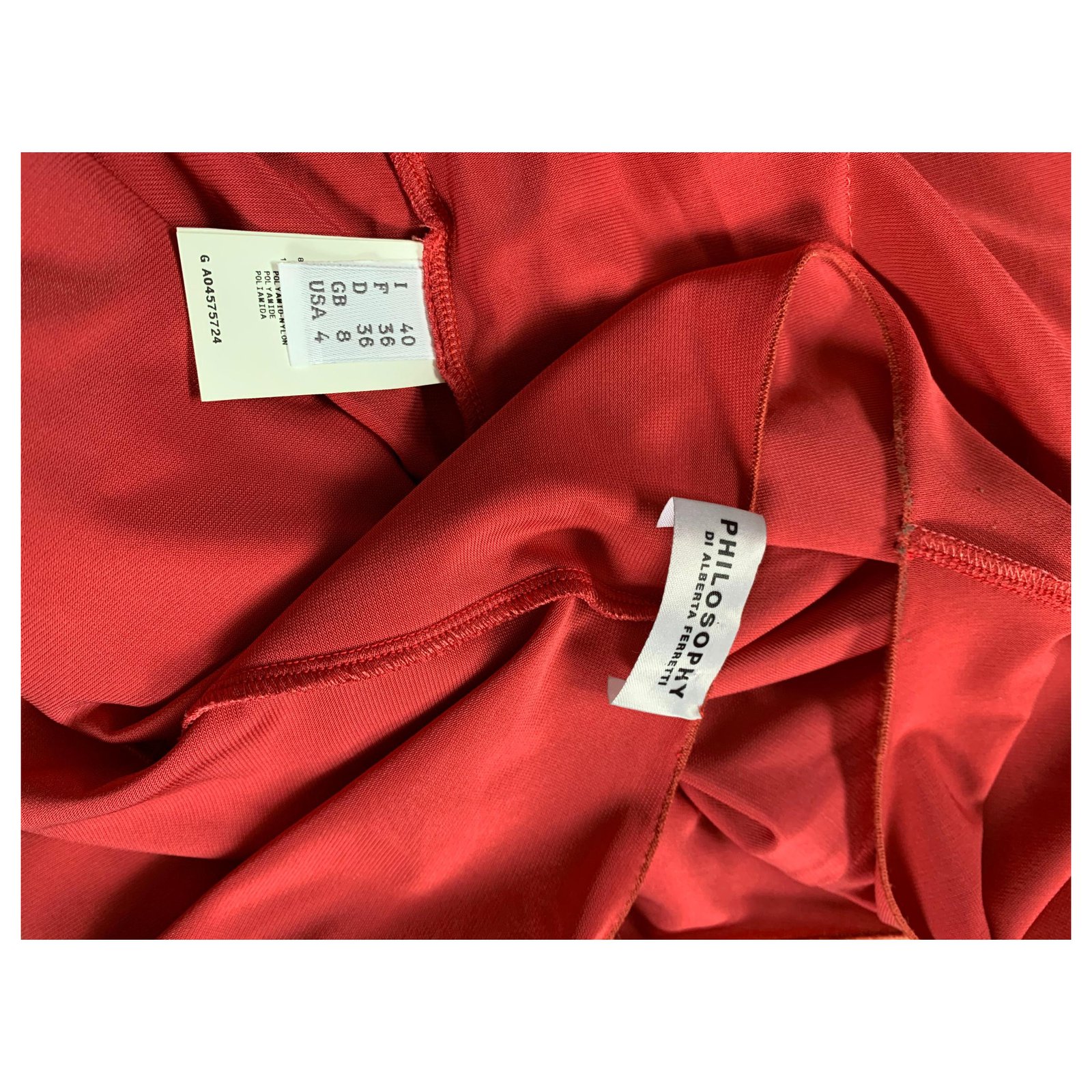 Philosophy Di Alberta Ferretti red resses