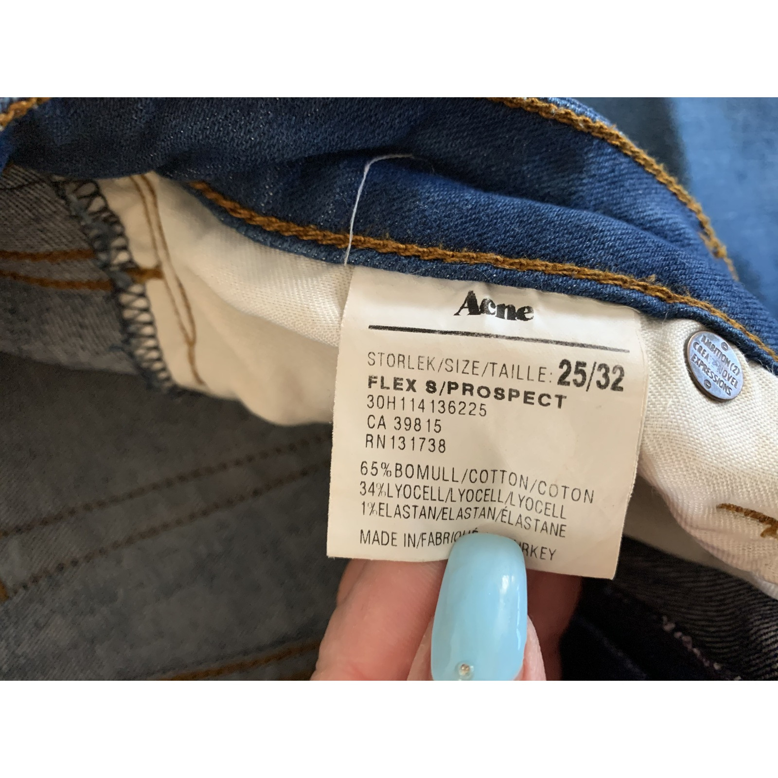 Acne blue jeans 25/32