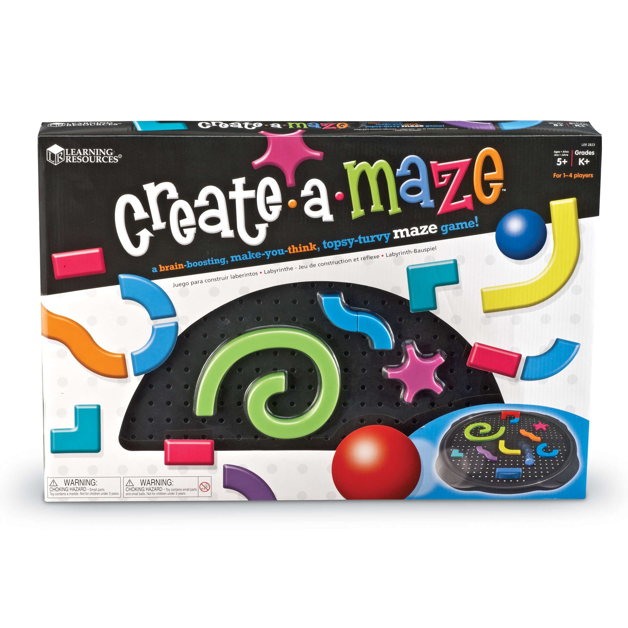 Learning Resources Create-a-Maze - 17 Pieces, 1-4 Players