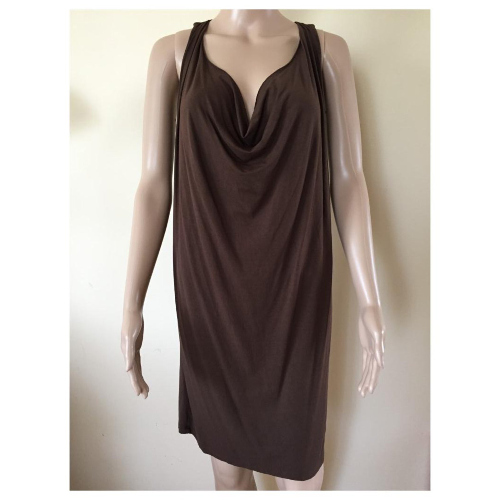 Twin Set Simona Barbieri brown dress