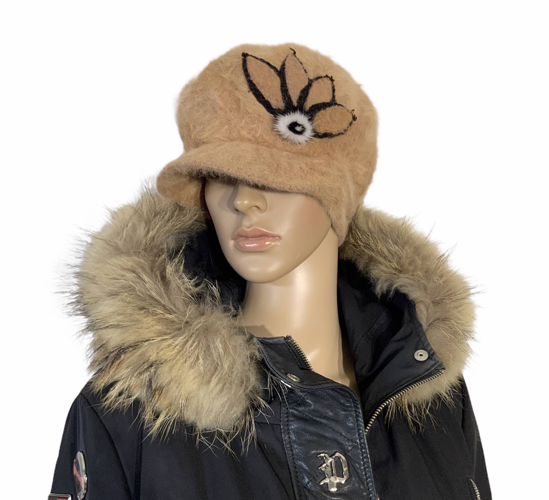 Fur women's hat