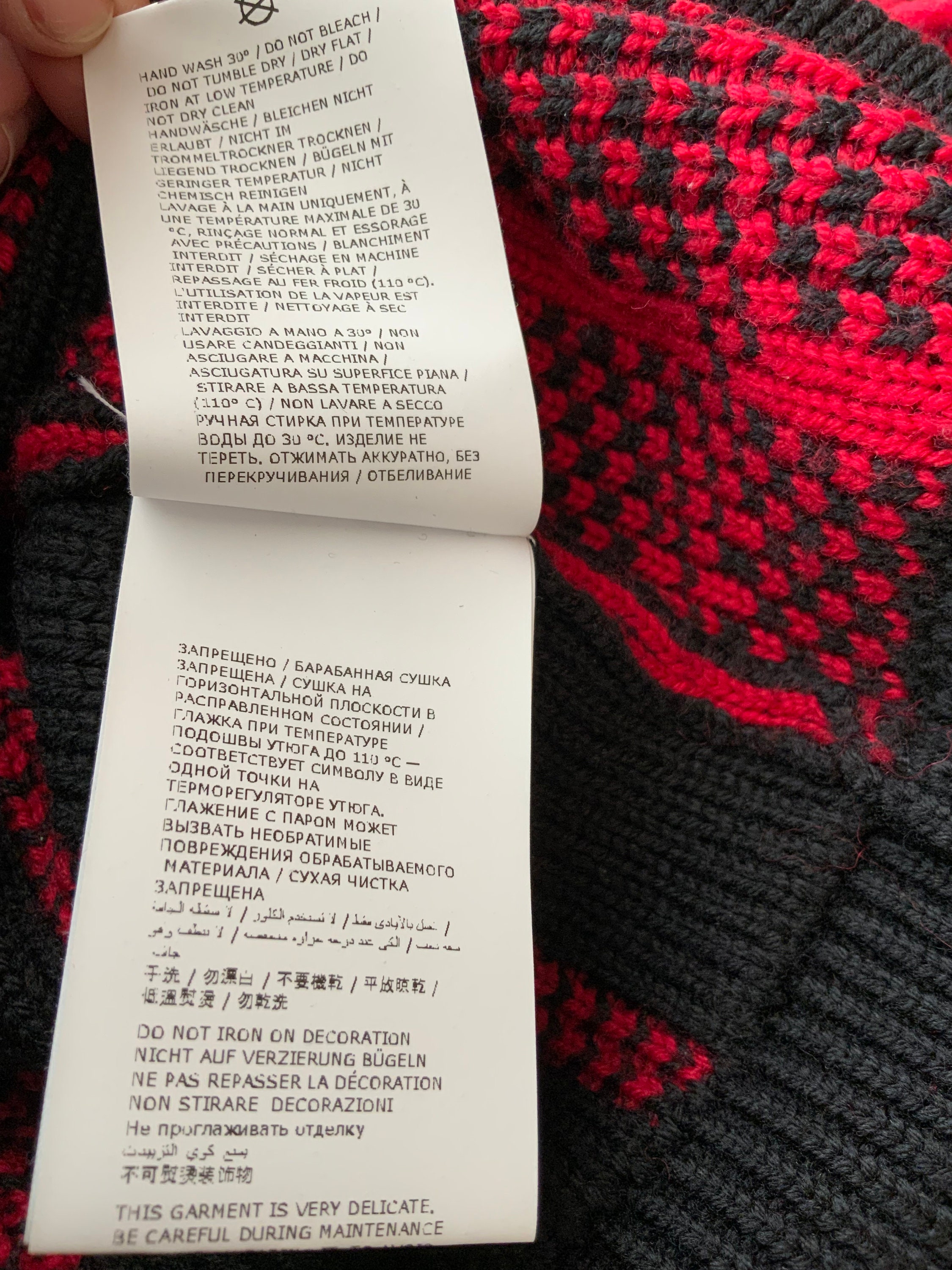 Philipp Plein tartan sweater , handmade embllished