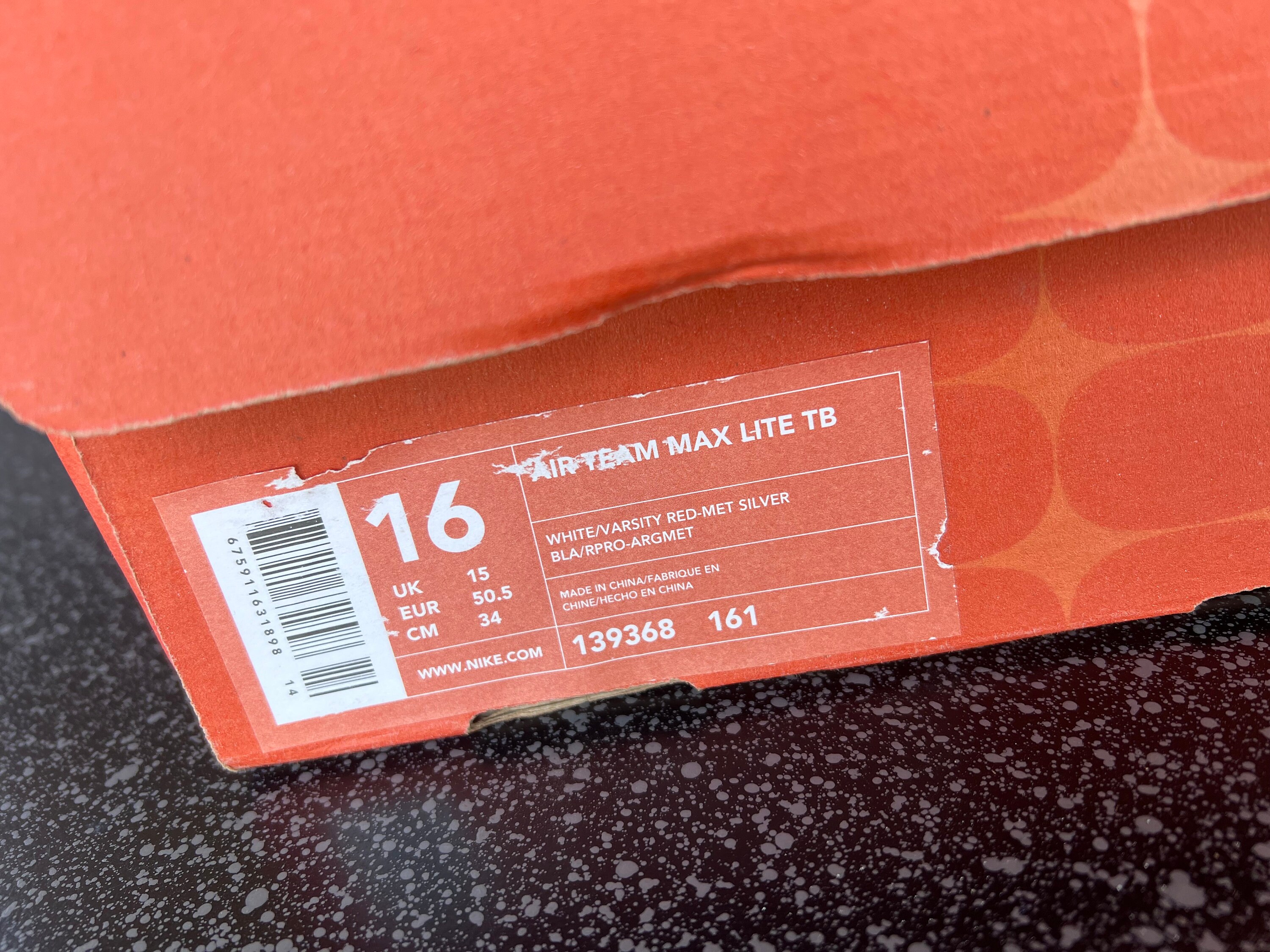 Nike Air team max lite TB  size: Eu-50.5, us -16, uk-15, 34cm