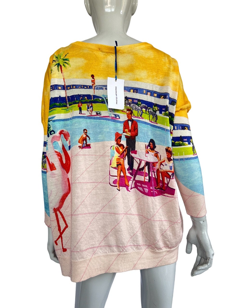 Printed Art Work women's sweater, RRP 698EUR