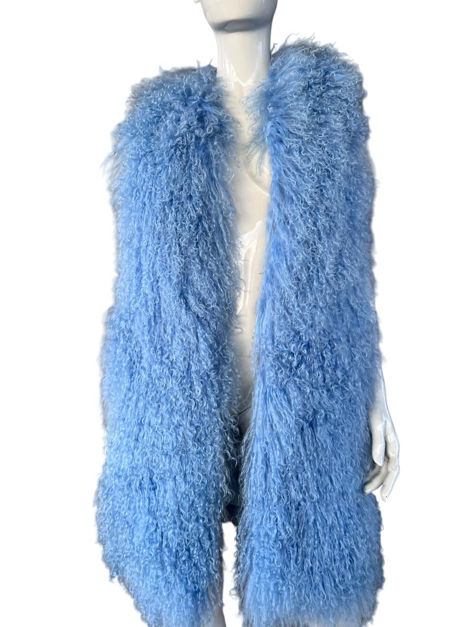 Real llama  fur vest XS