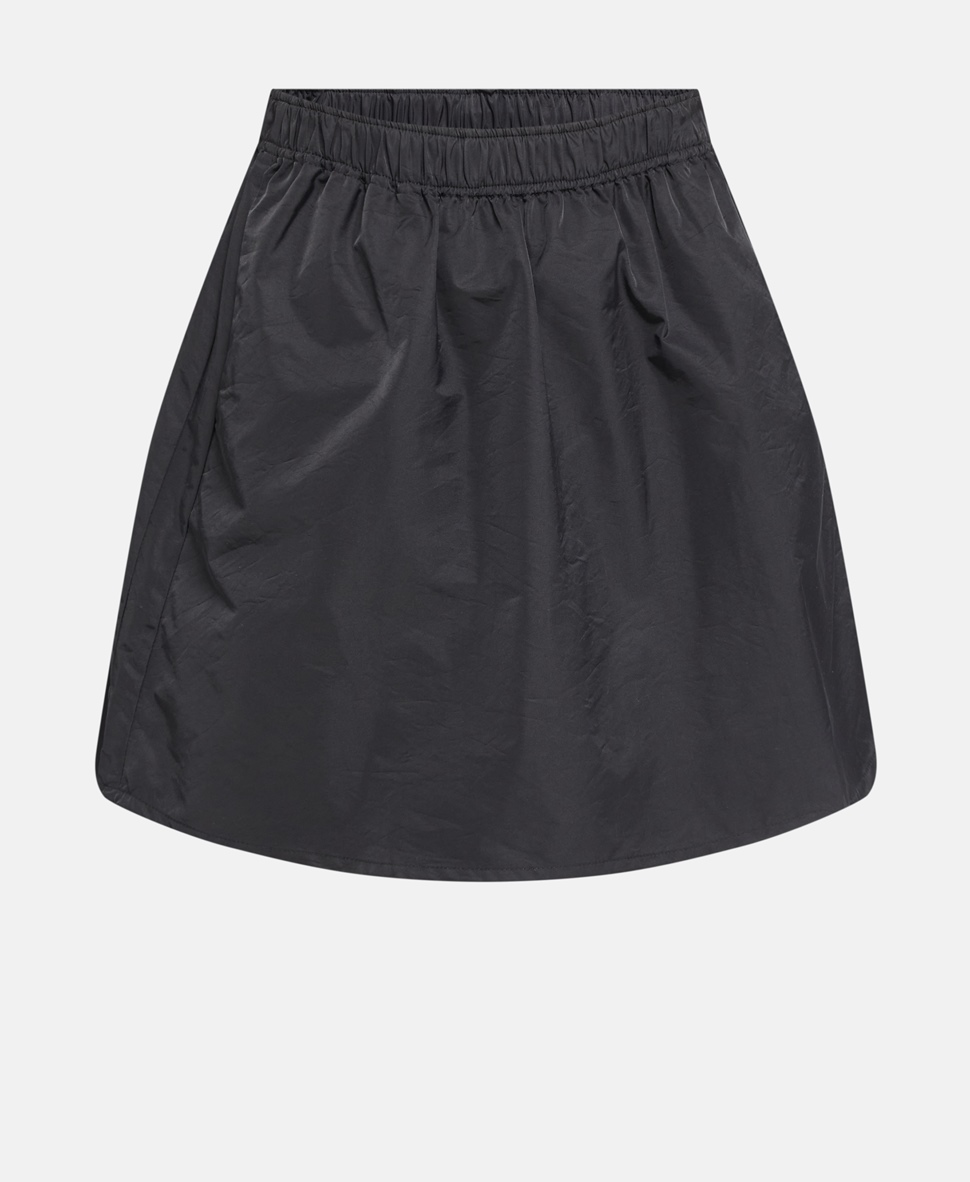 Norr  black mini nylon skirt, S