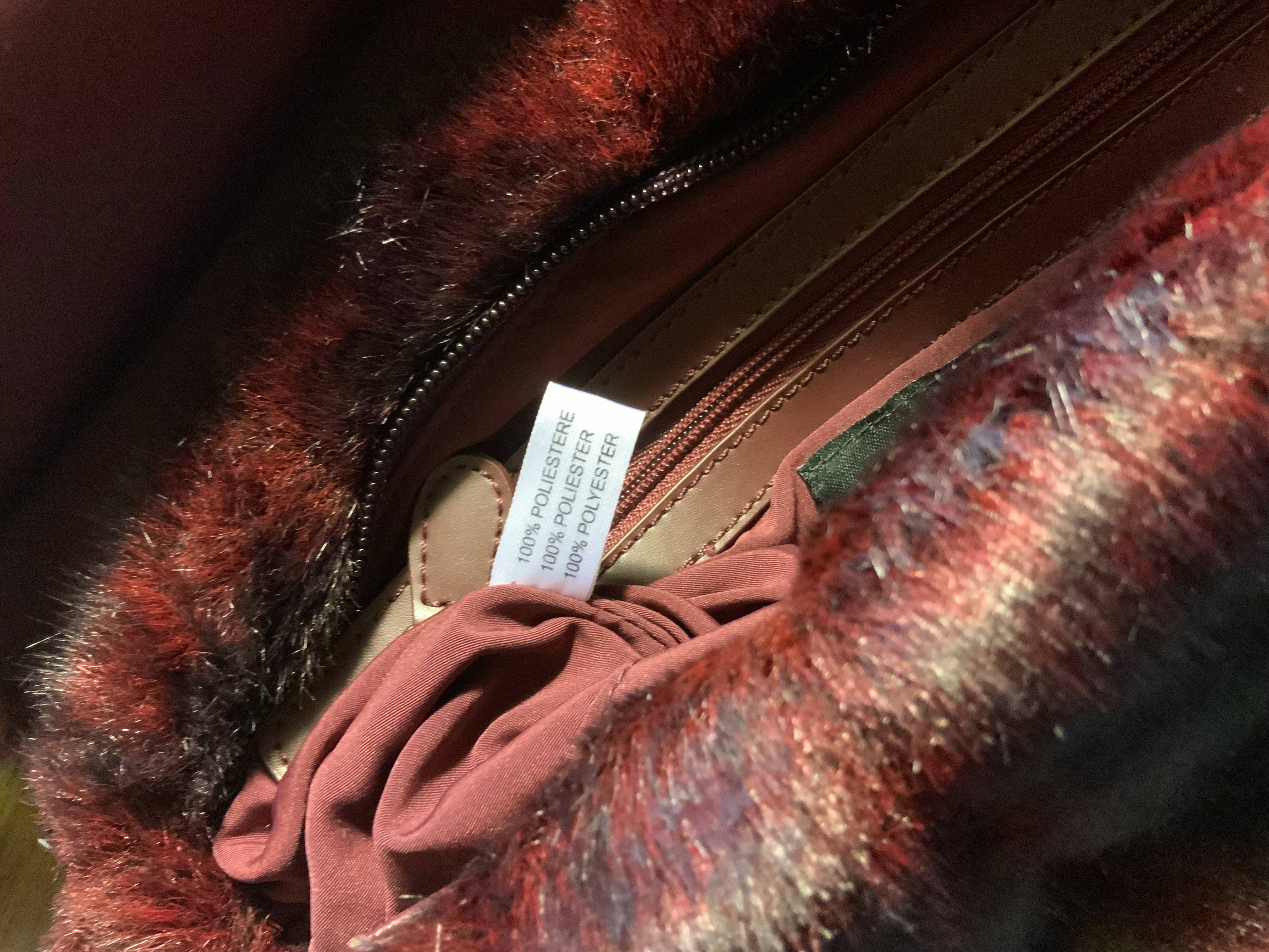 Tosca Blu faux fur bag