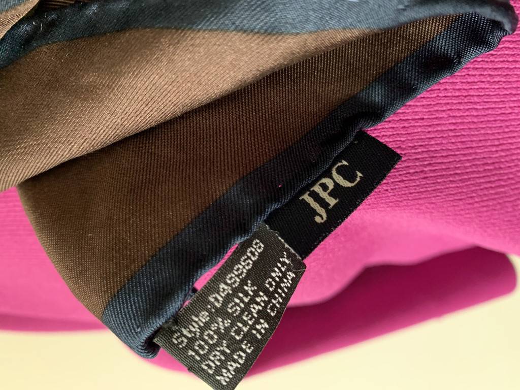 Jean Paul Classique scarf 100% silk, 85x80cm