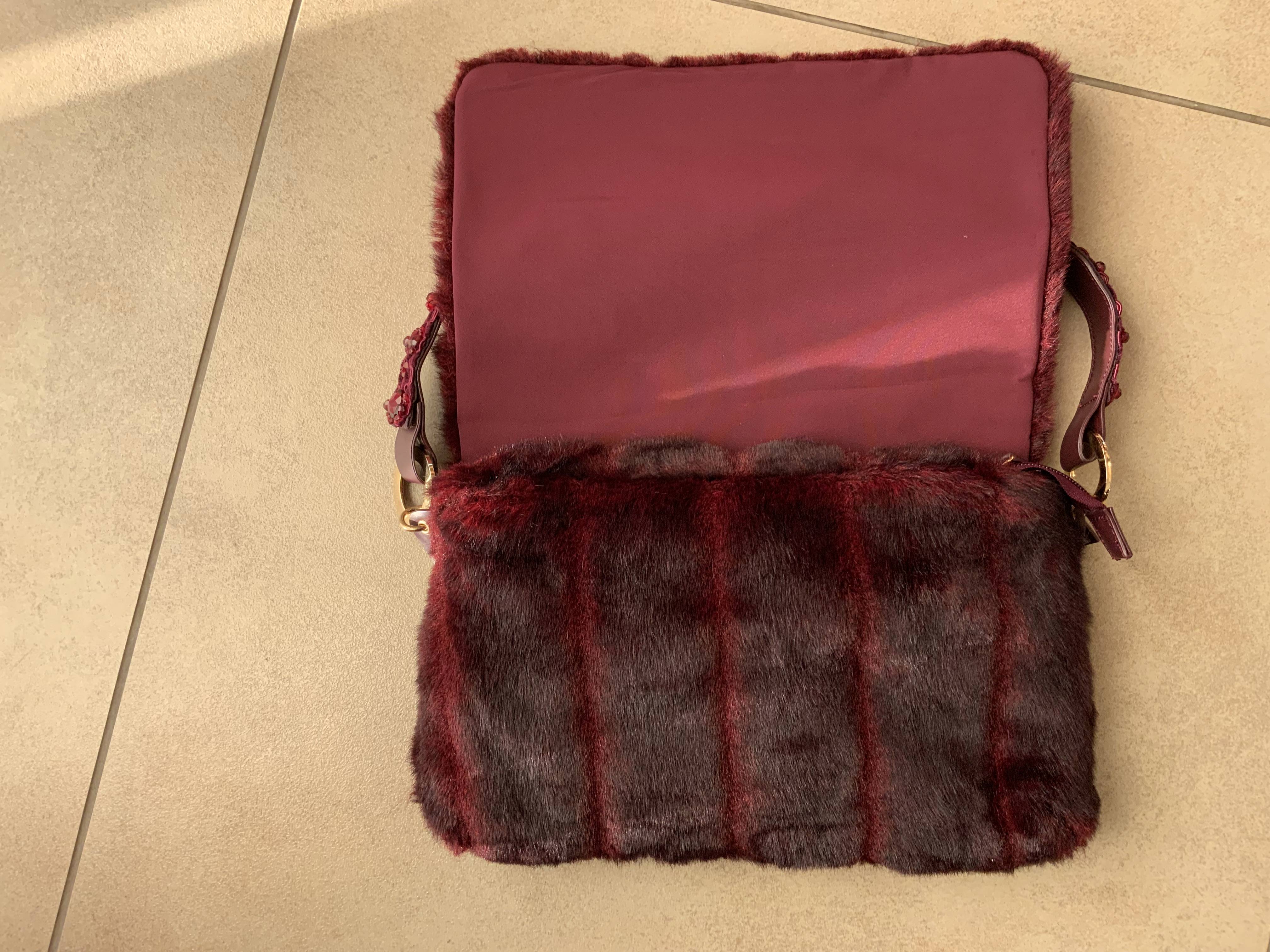 Tosca Blu faux fur bag