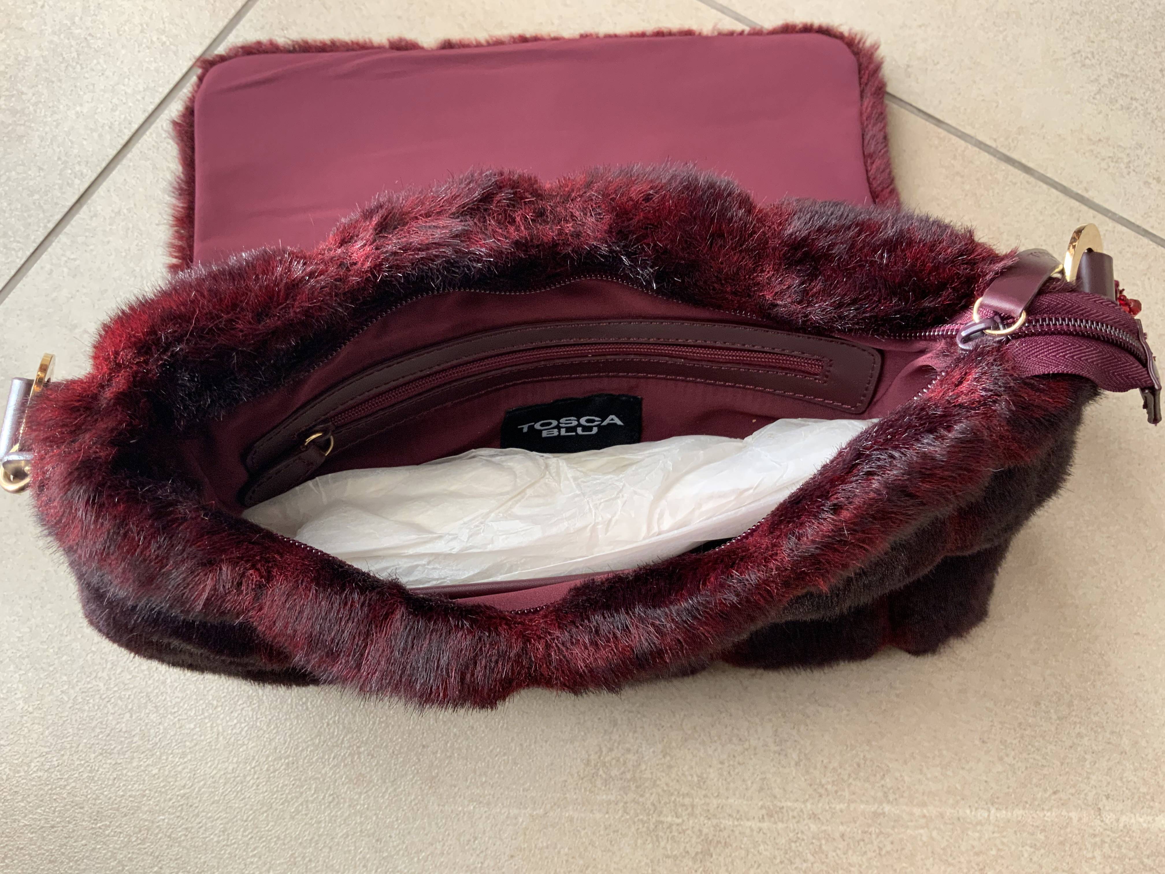 Tosca Blu faux fur bag