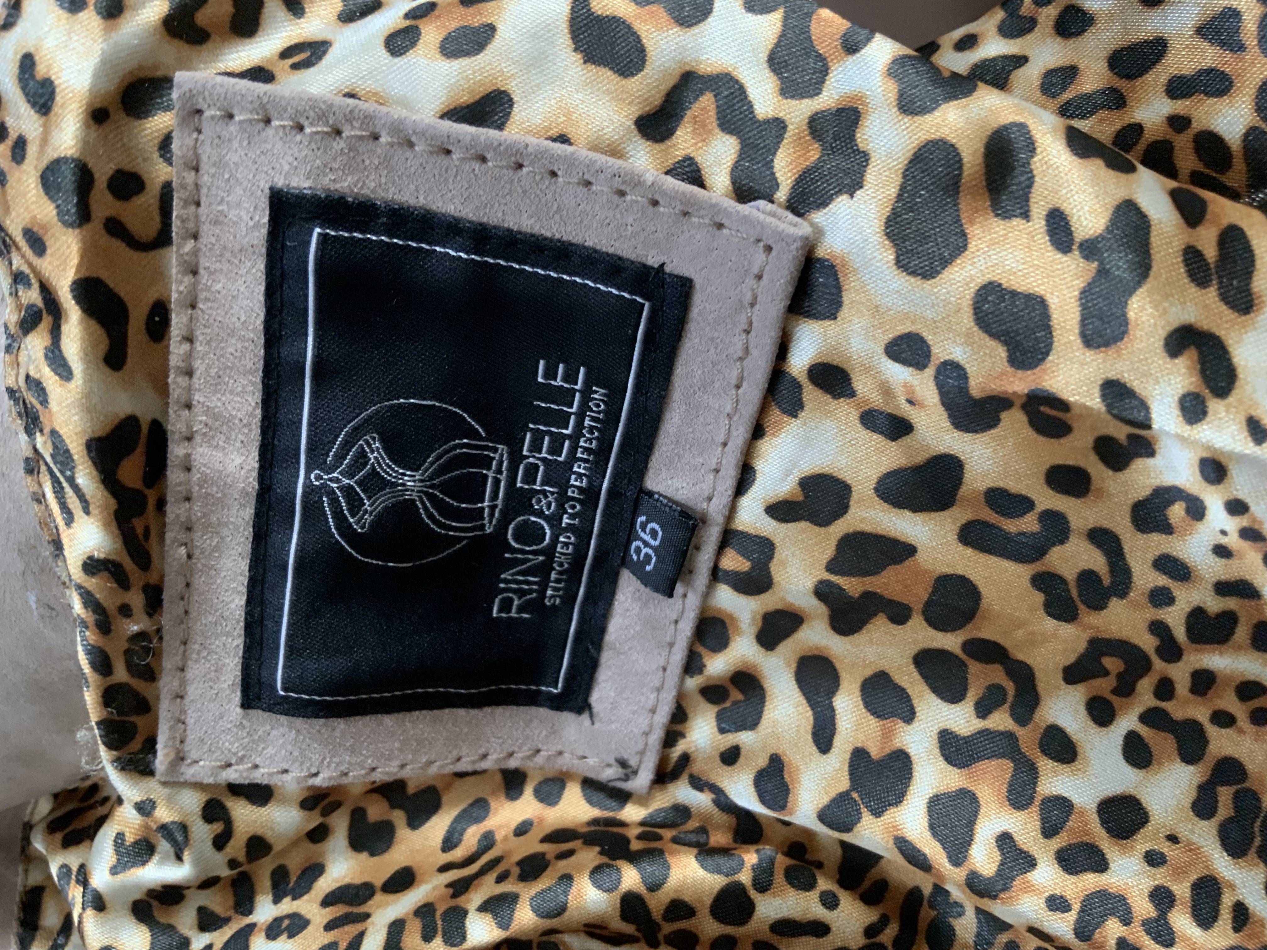 Rino Pelle suede leather coat