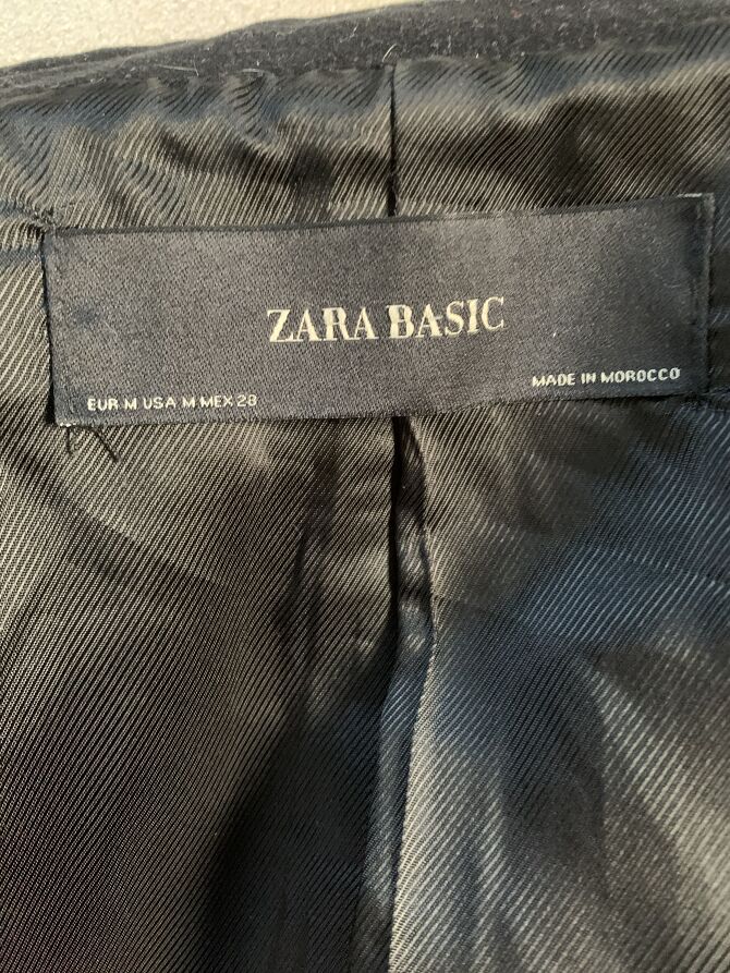 Zara black coat