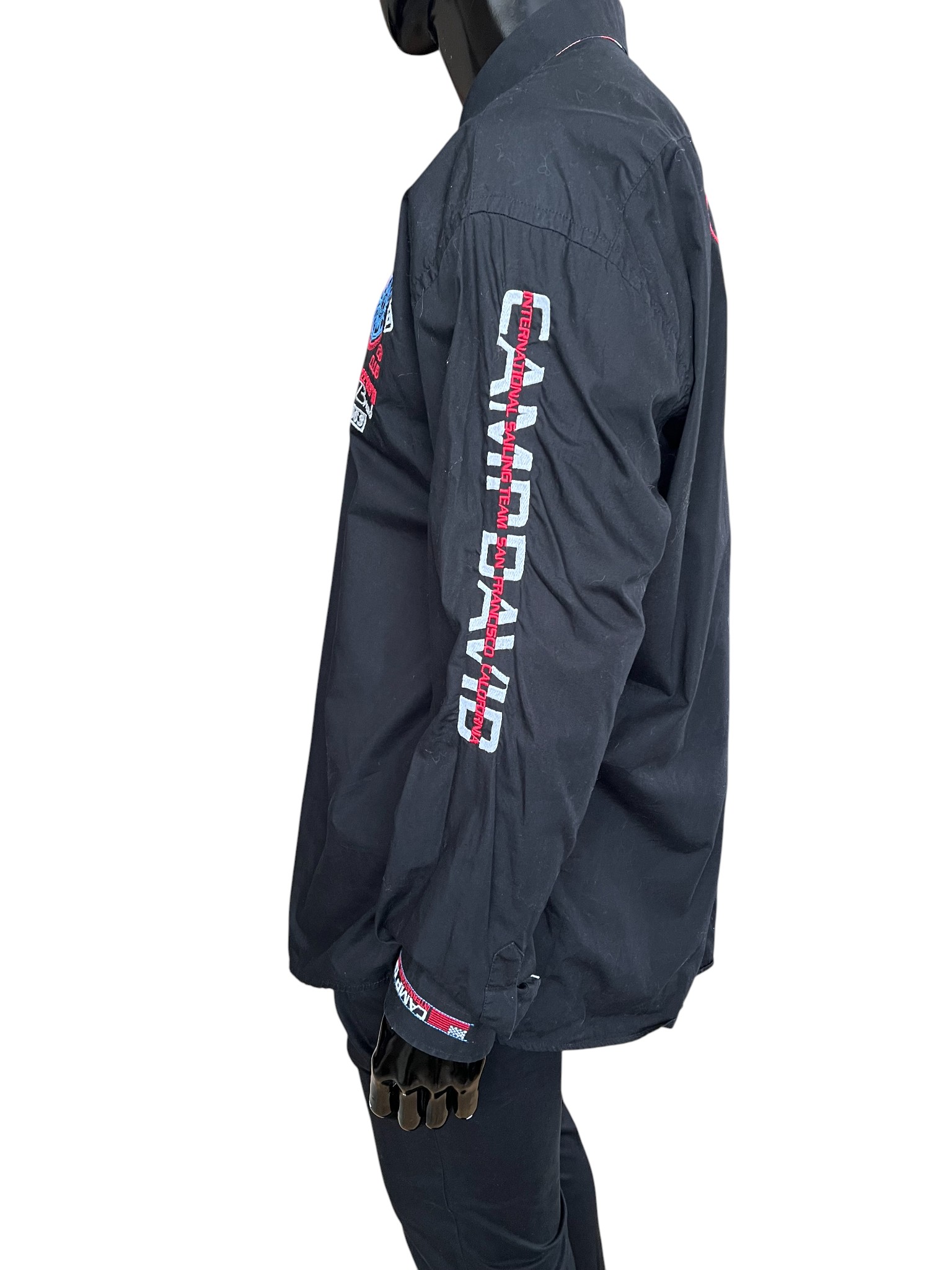 Camp David Shirt. Black with various embellishments.