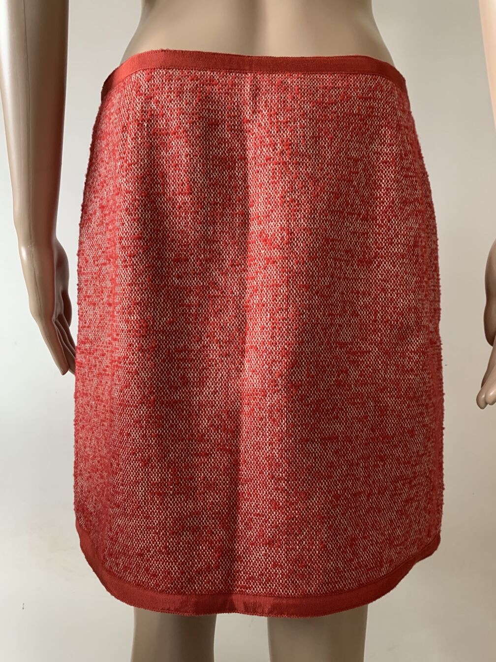 Stefanel new red wool skirt
