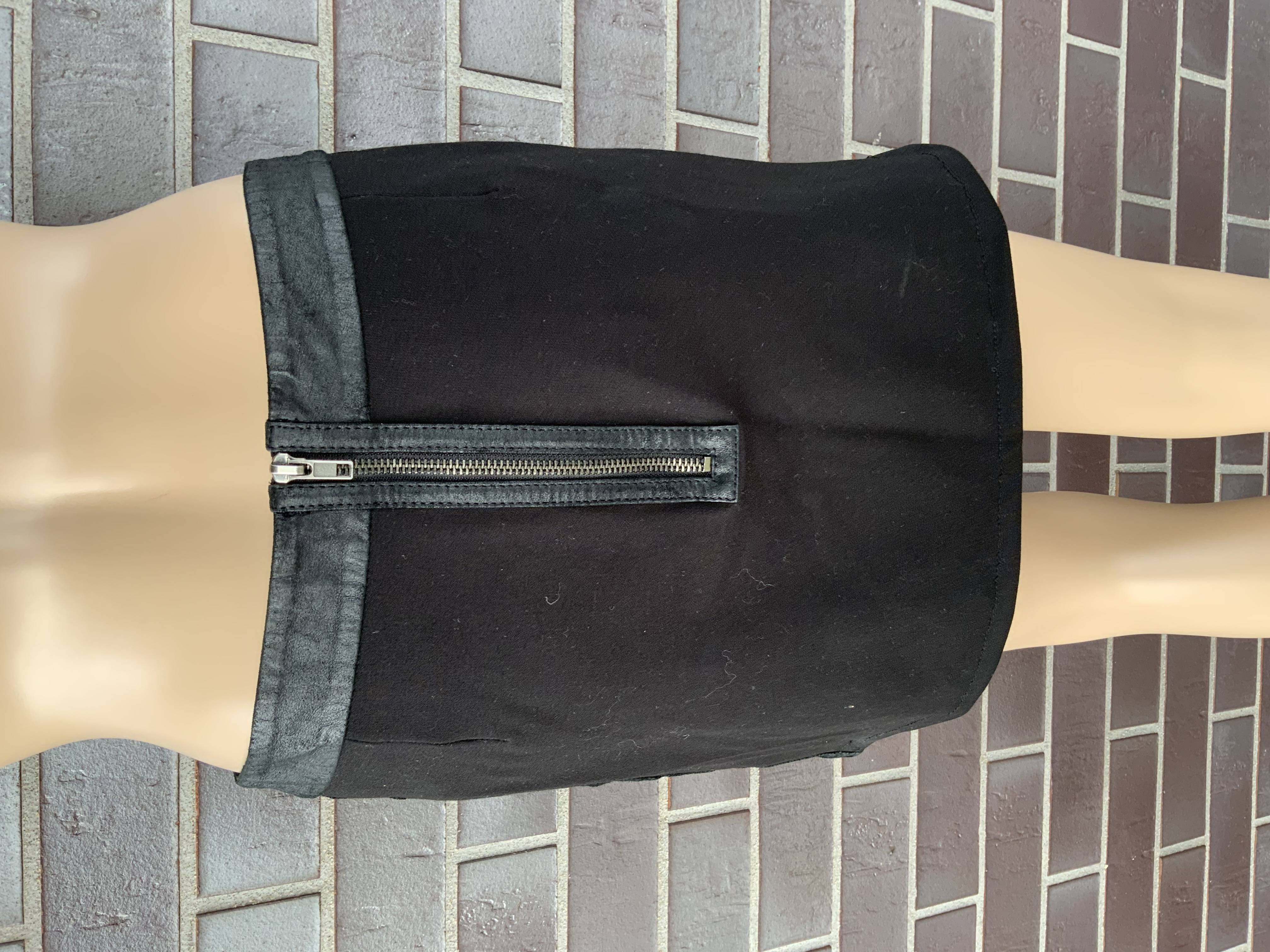Gestuz leather mini skirt