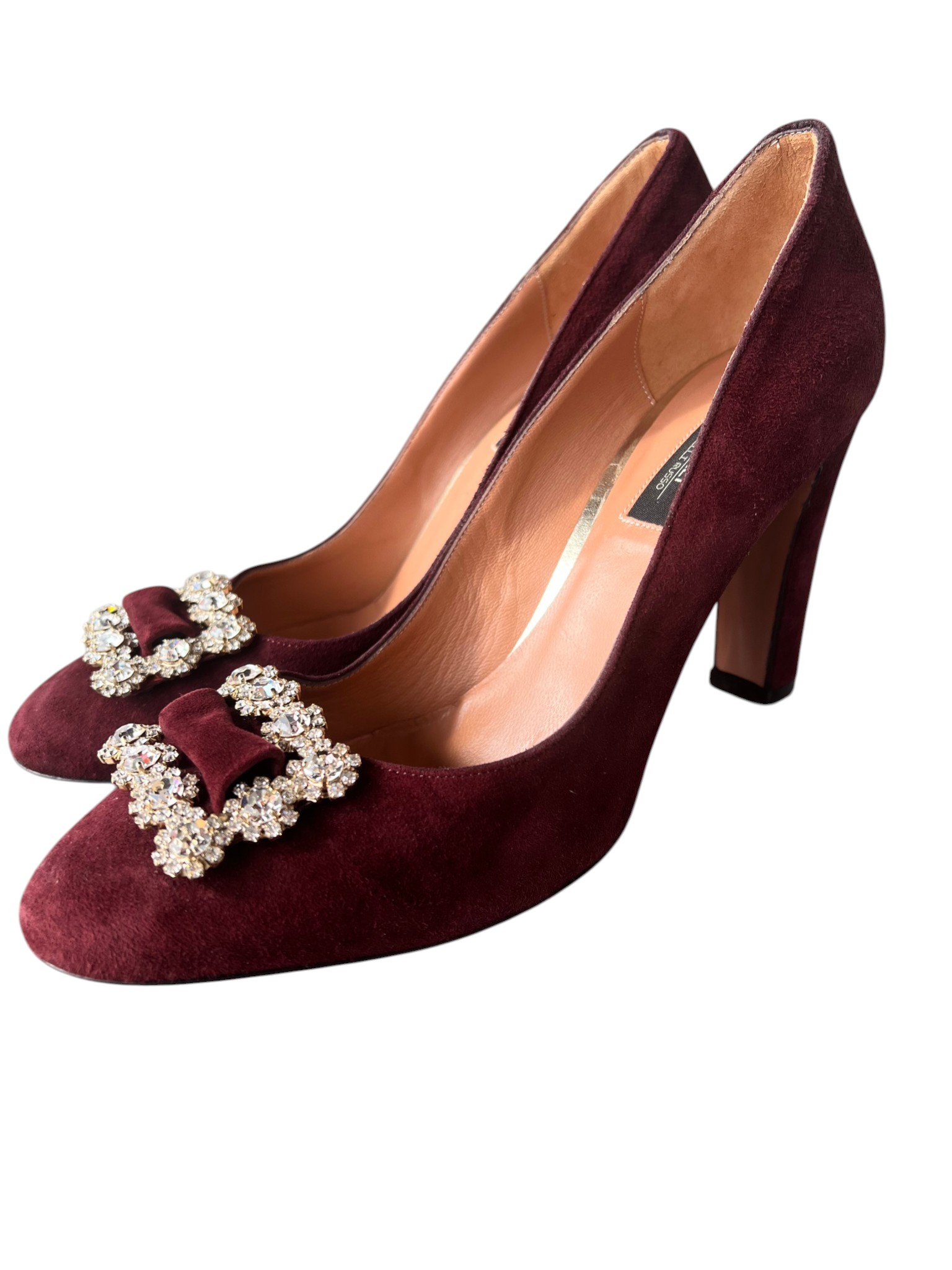 Oxitaly Fratelli Russo with rhinestone buckle pumps EU40.5