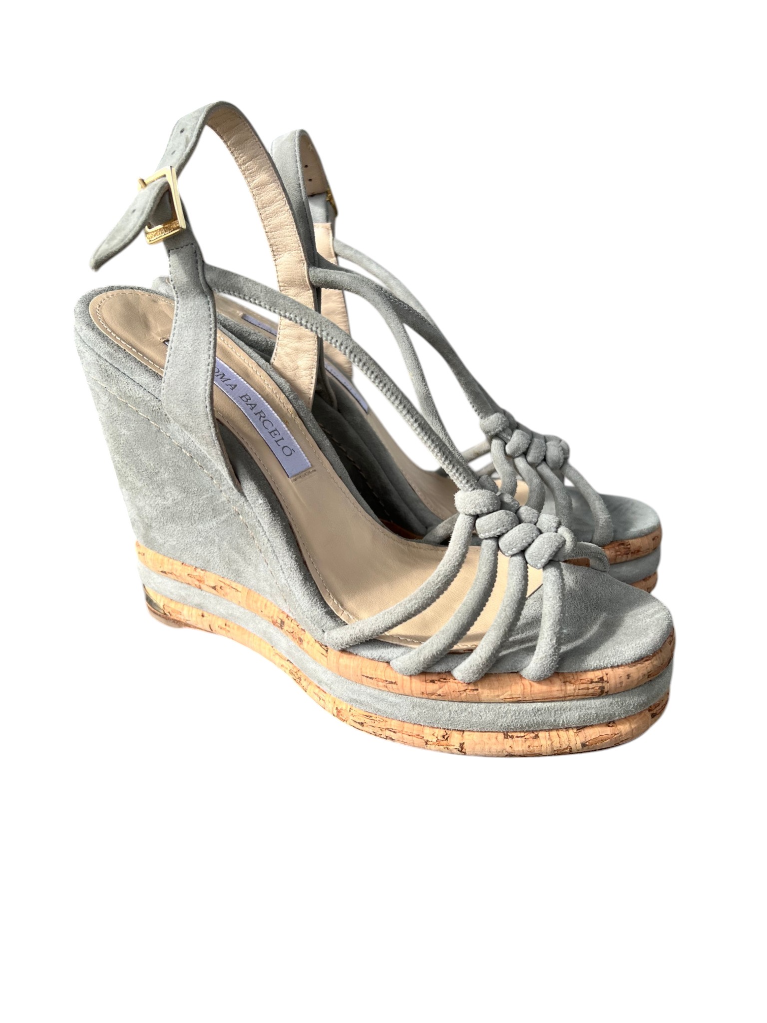 Paloma Barcelò women's suede wedge sandals