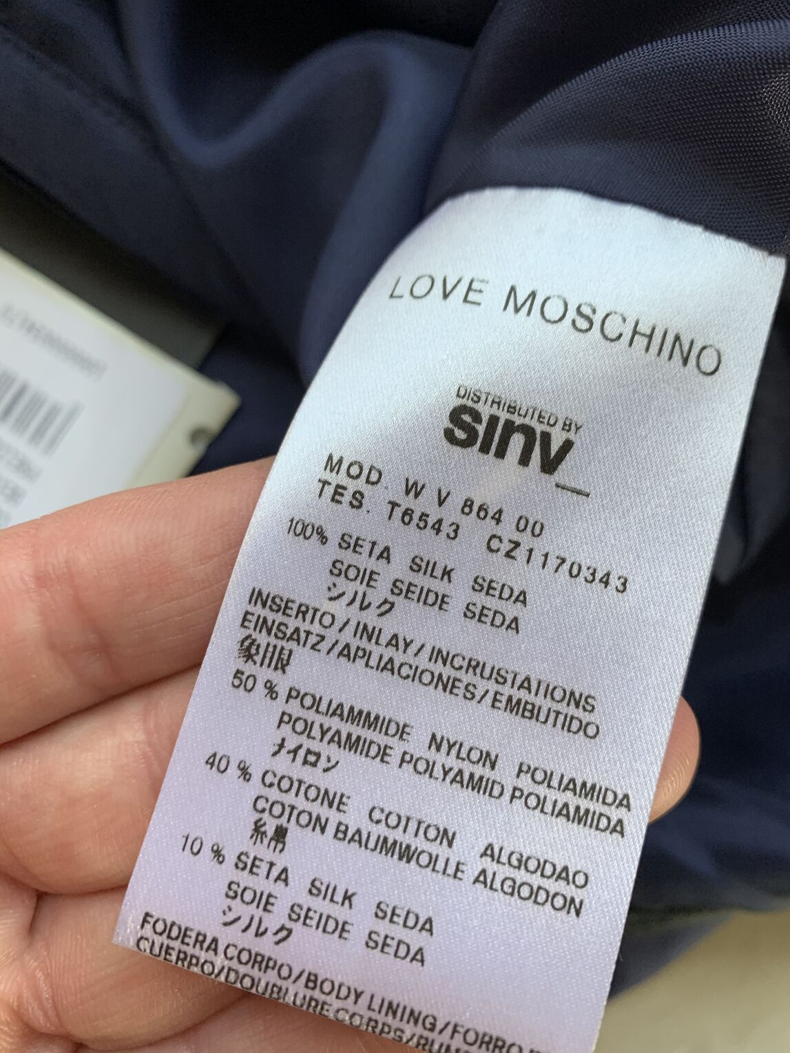 Love Moshino blue new dress IT44
