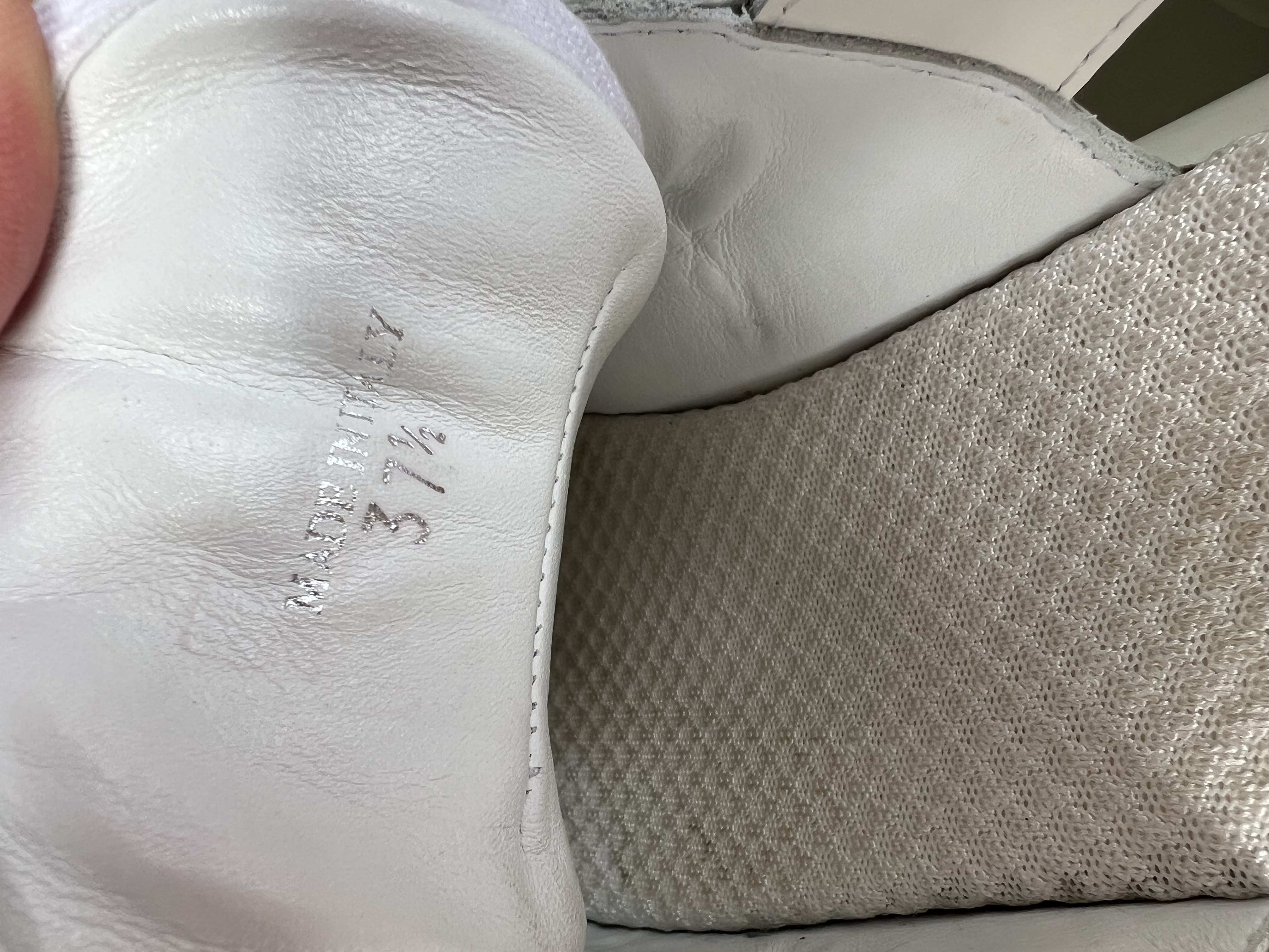 MM6 Maison Margiela white women's  trainers