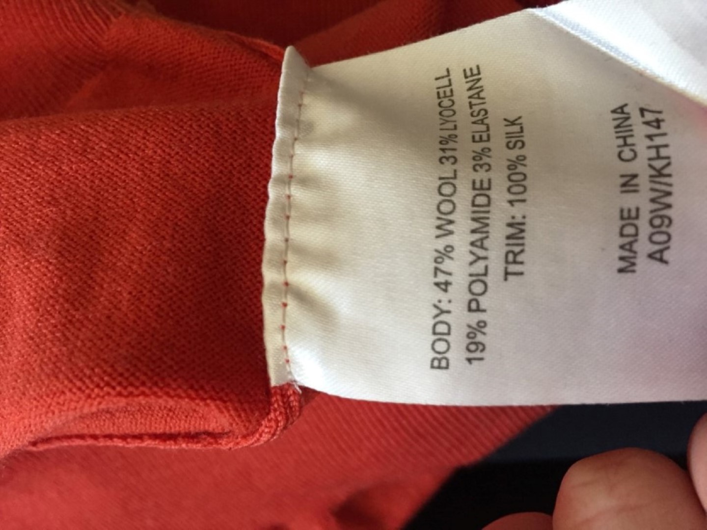 Karen Millen orange wool dress