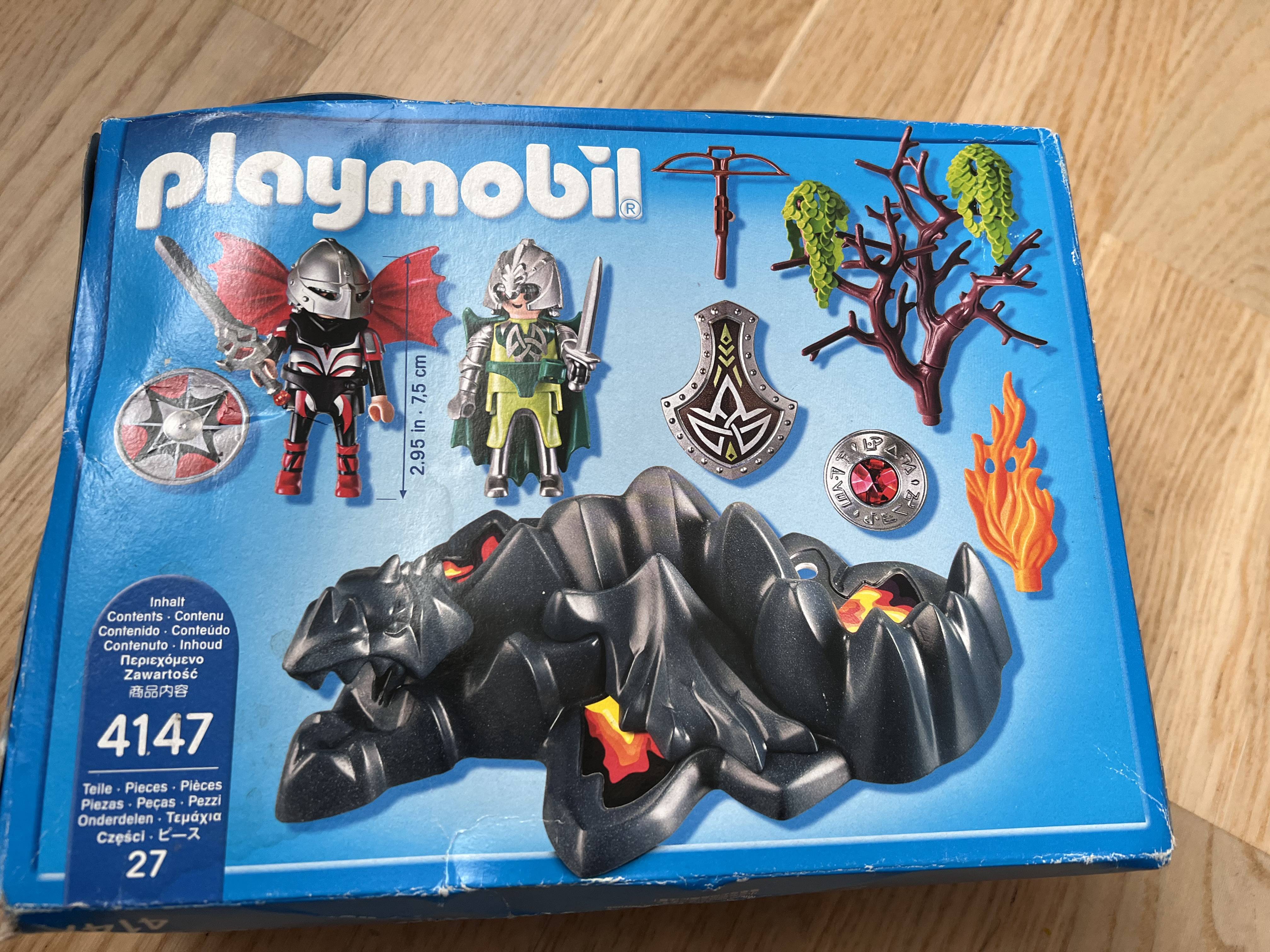 Playmobil - 4147 Dragon Rock Compact Set