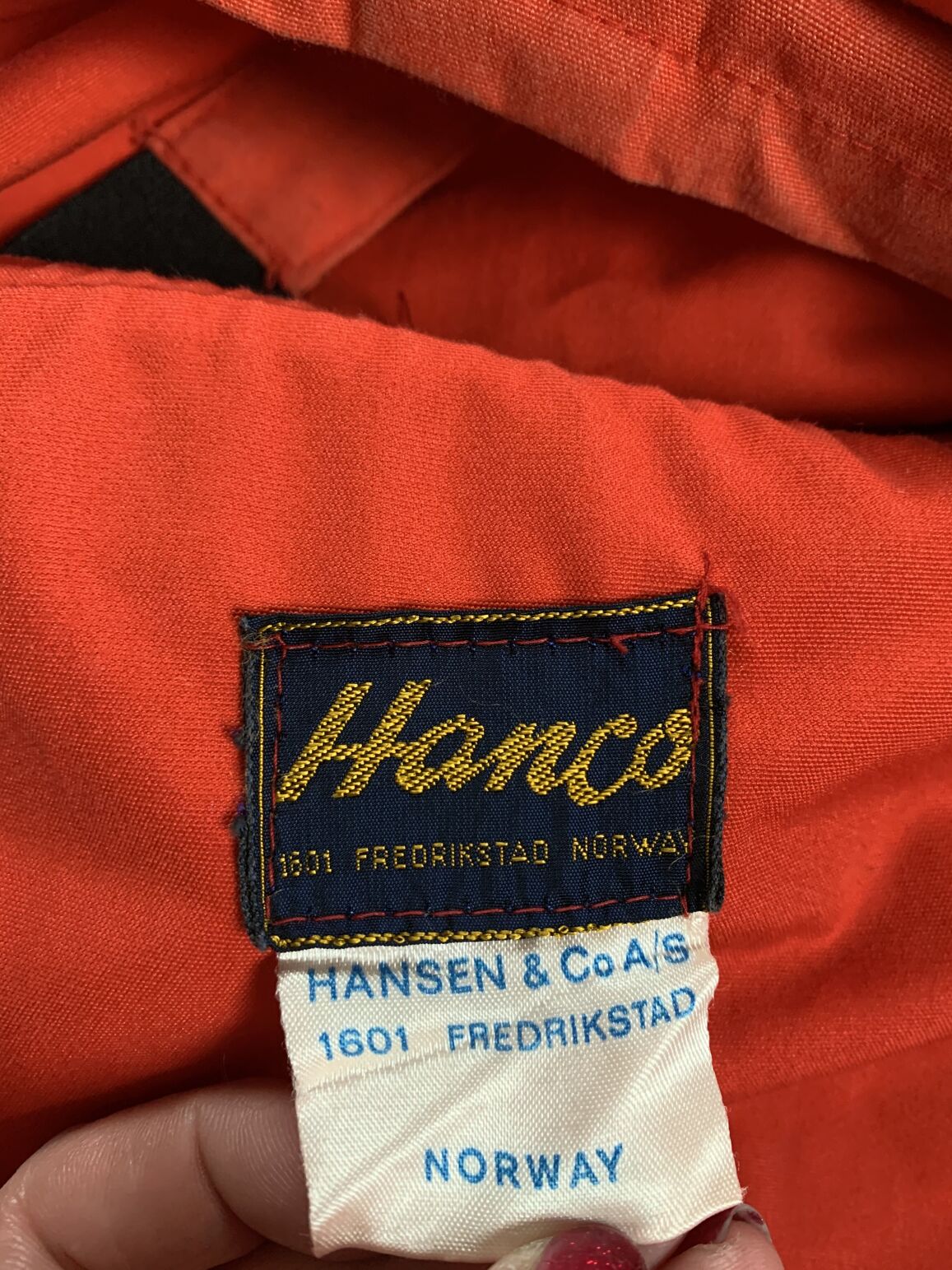 Hanco Anorak red vintage jacket