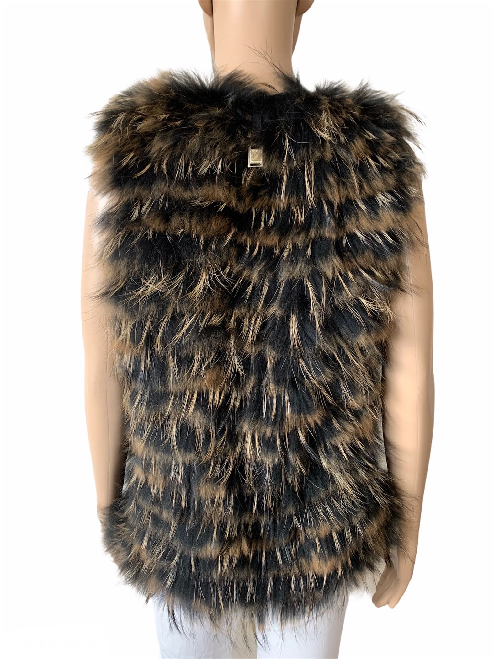 Liu Jo raccoon fur vest w62056