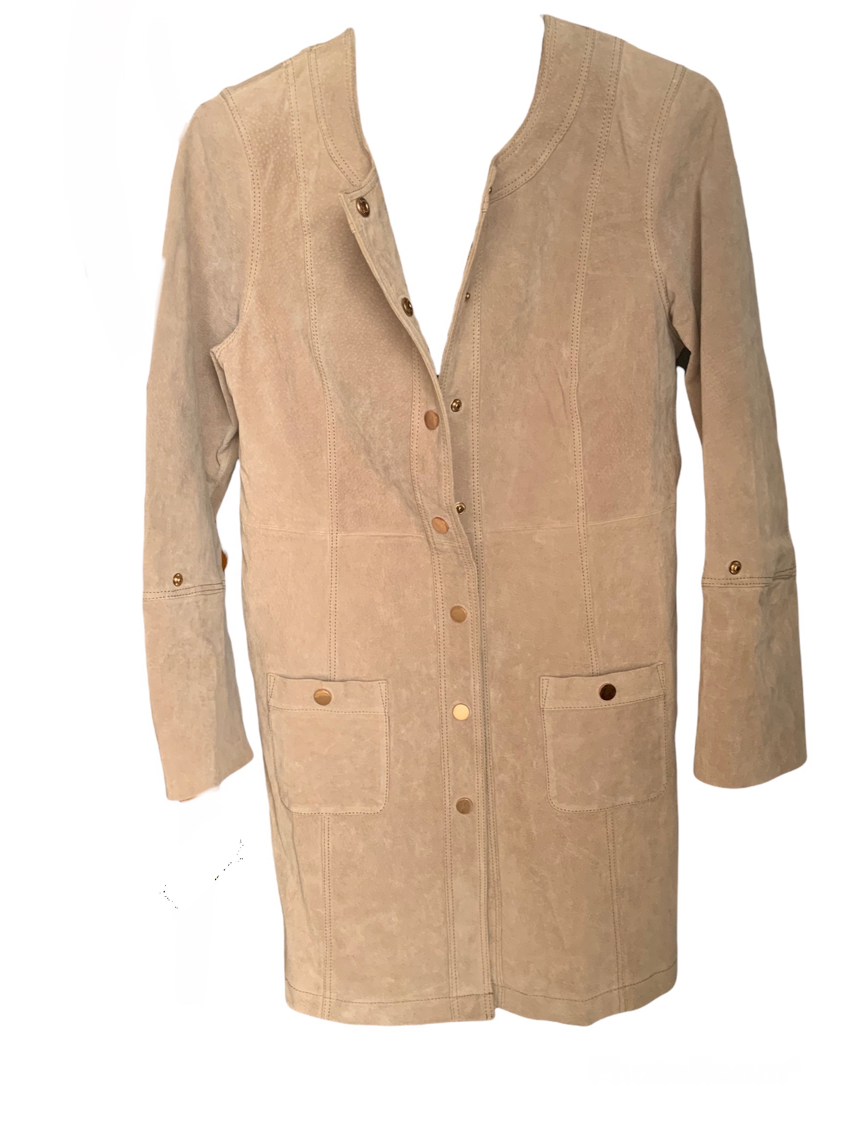 Rino Pelle suede leather coat