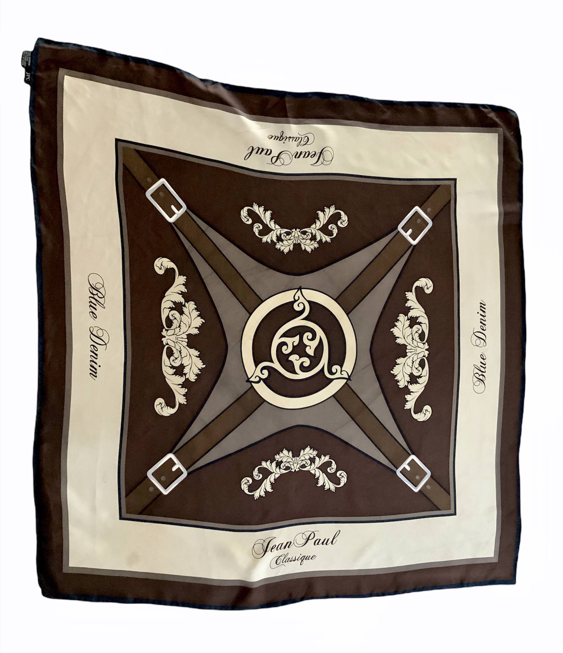Jean Paul Classique scarf 100% silk, 85x80cm