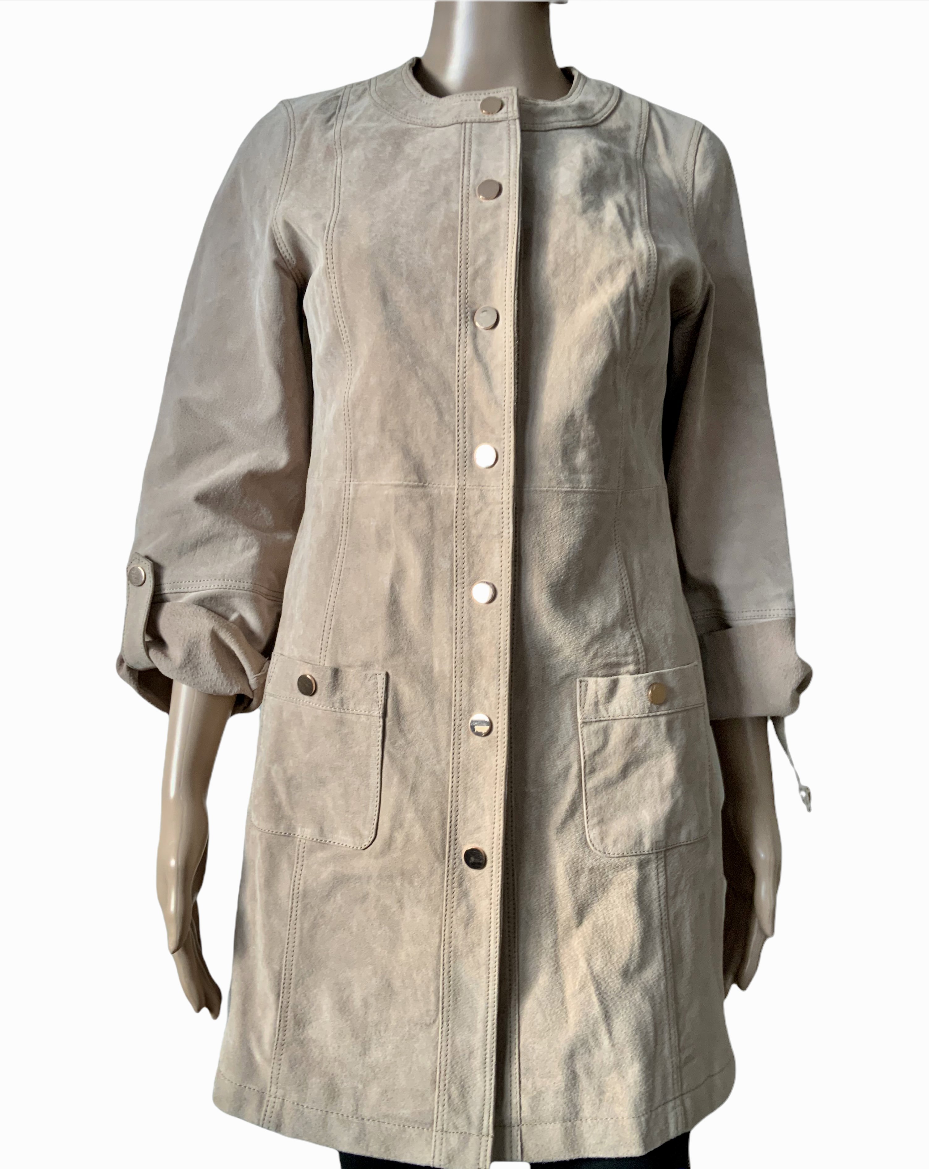 Rino Pelle suede leather coat