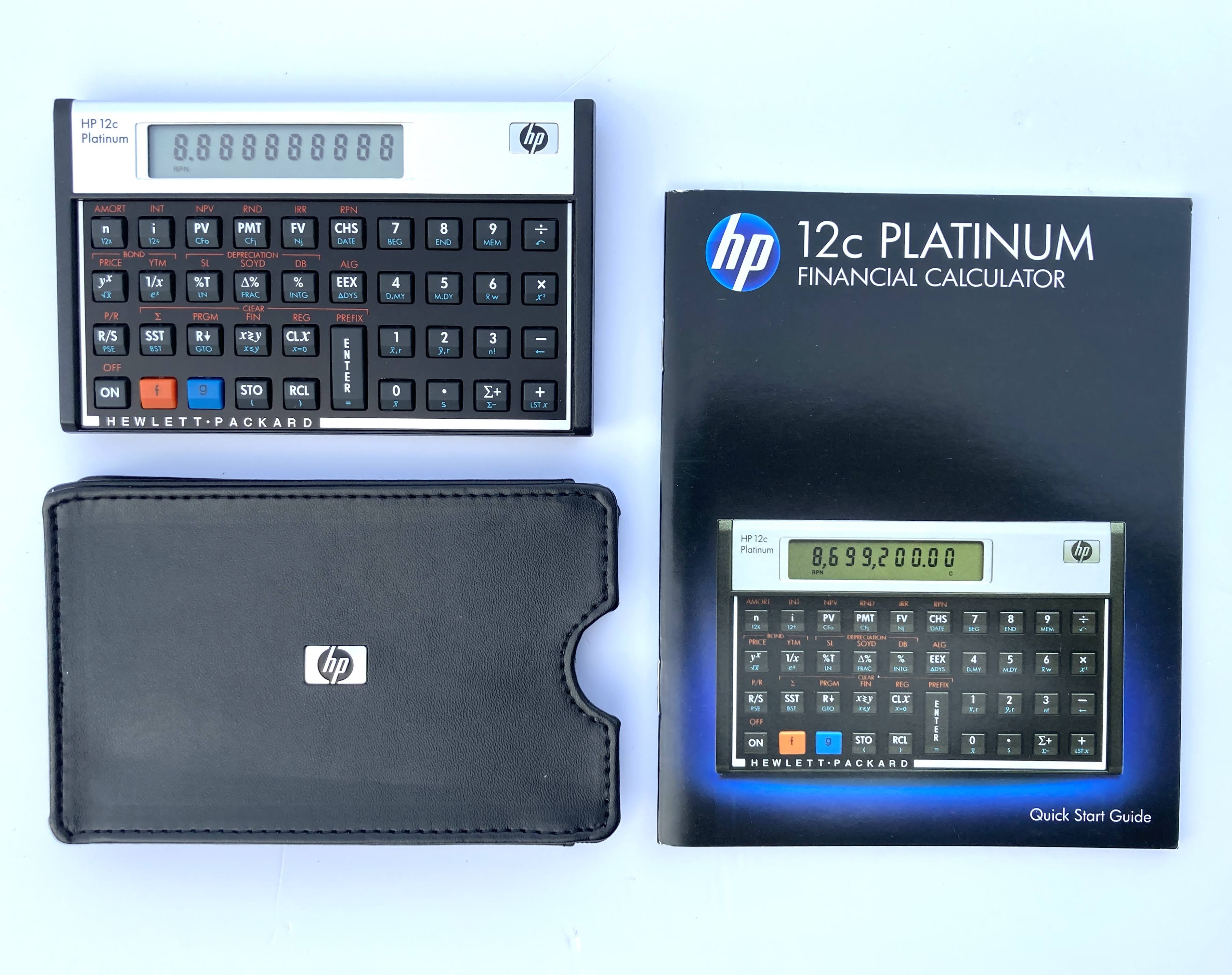 HP 12C Platinum Financial Business Calculator