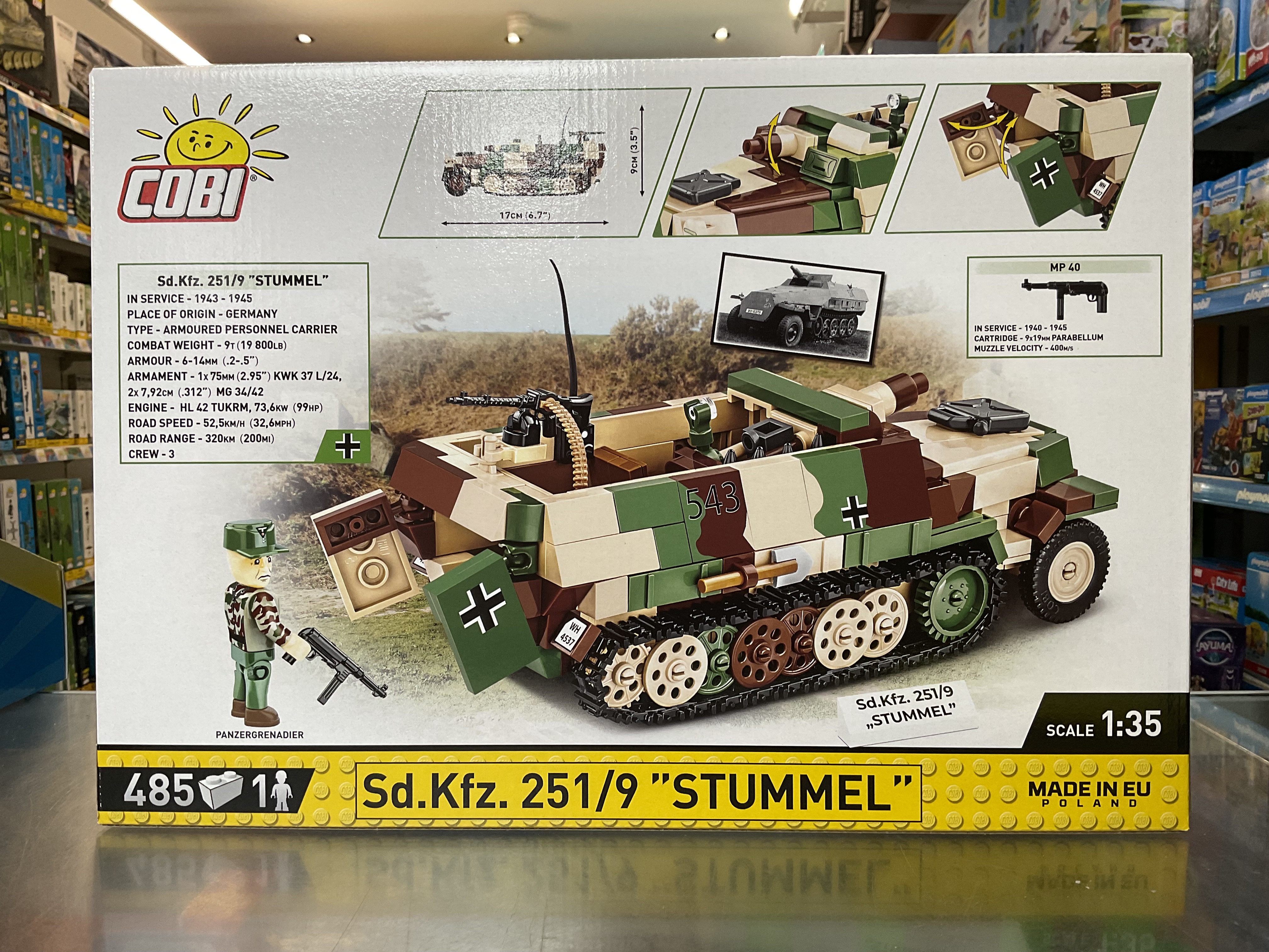 Cobi 2283 Sd.Kfz. 251/9 STUMMEL Half-Track