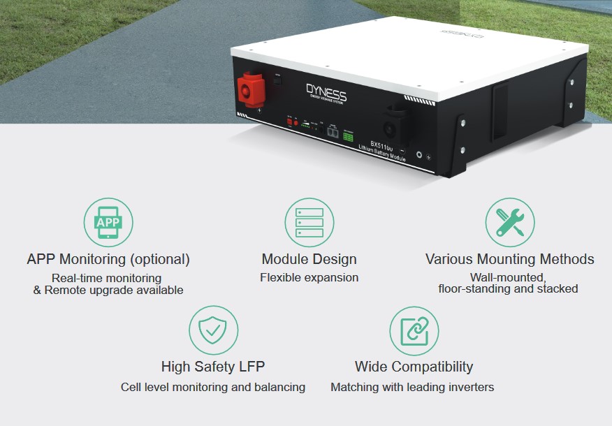 Dyness BX51100 Lithium Battery - 51V 5.12KWh