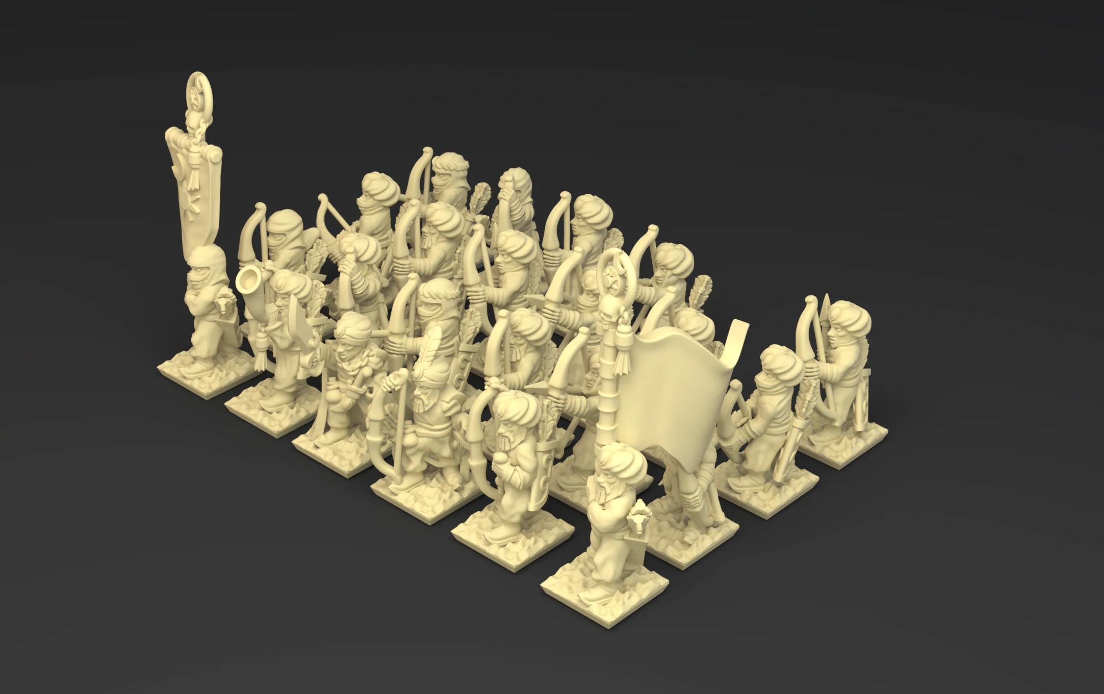 Bowmen Unit - 10mm Araby - Greensin Miniatures - Warmaster