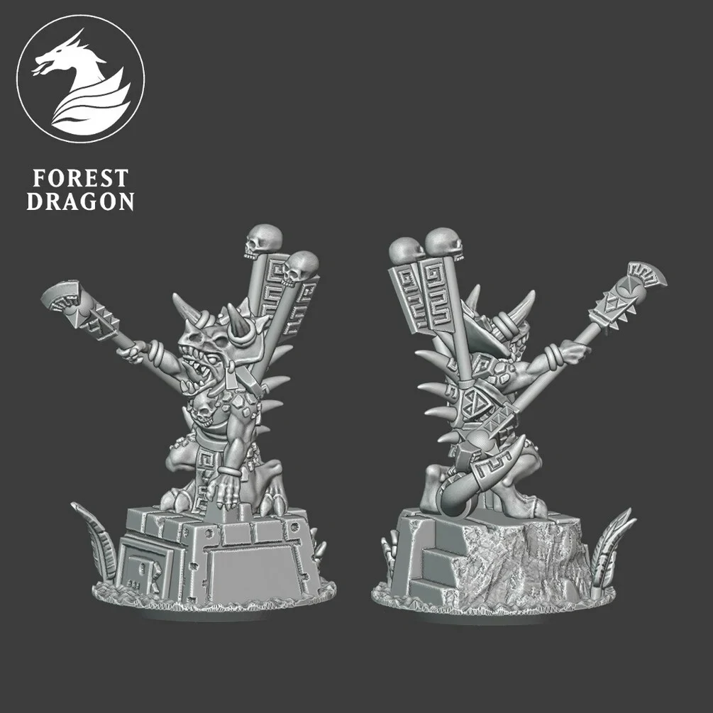 Character Pack - Lizards - 10mm - Forest Dragon