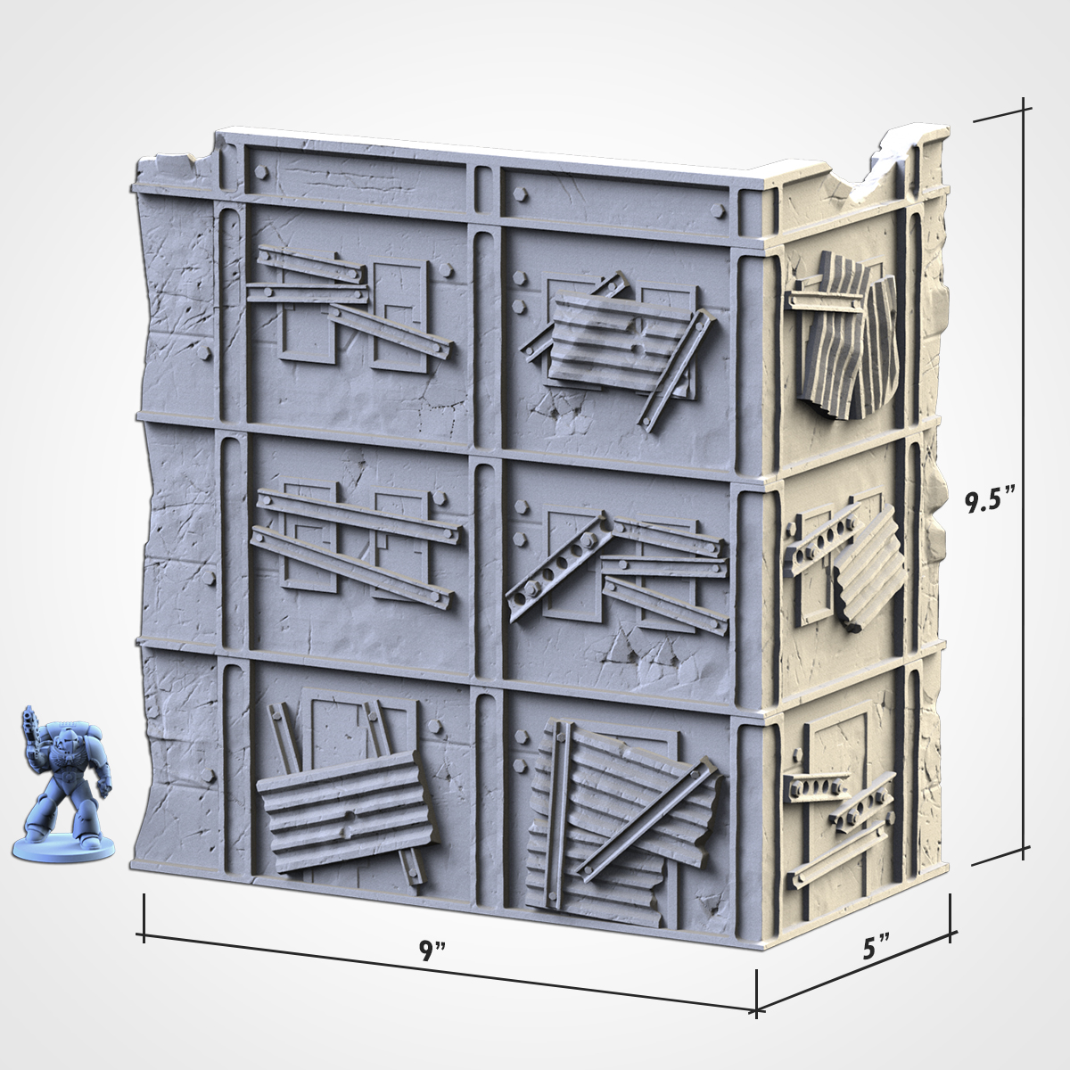 WTC Large Ruin 01 - post appocalyptic - 10mm to 32mm